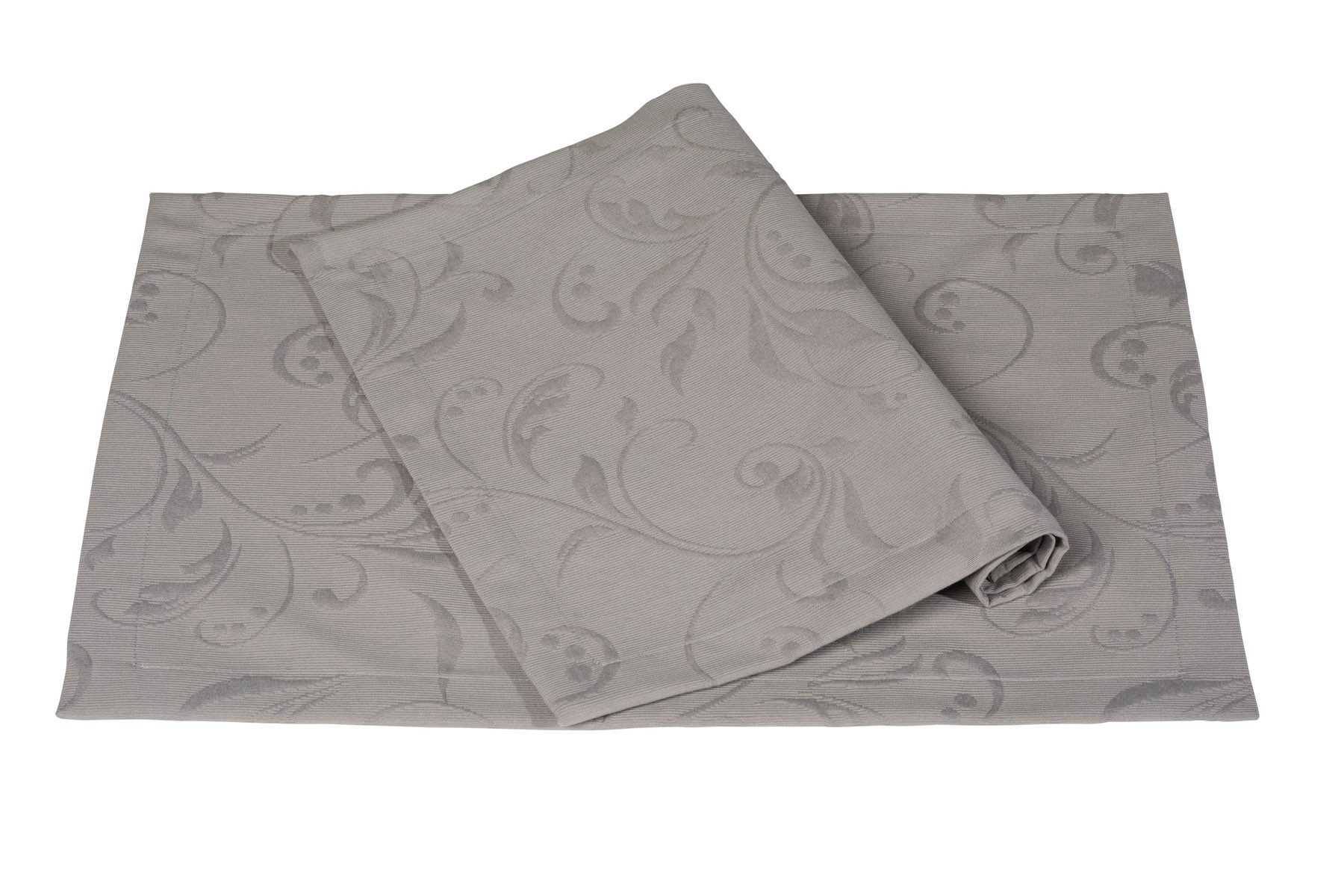 PICHLER Platzset bügelfreier Piqué ornamental Tischset 6er Set 50 x 35 cm SCALA Rechte, (Spar-Set, 6-St., 6 Platzdecken), Platzset Tischset Esszimmer Küche