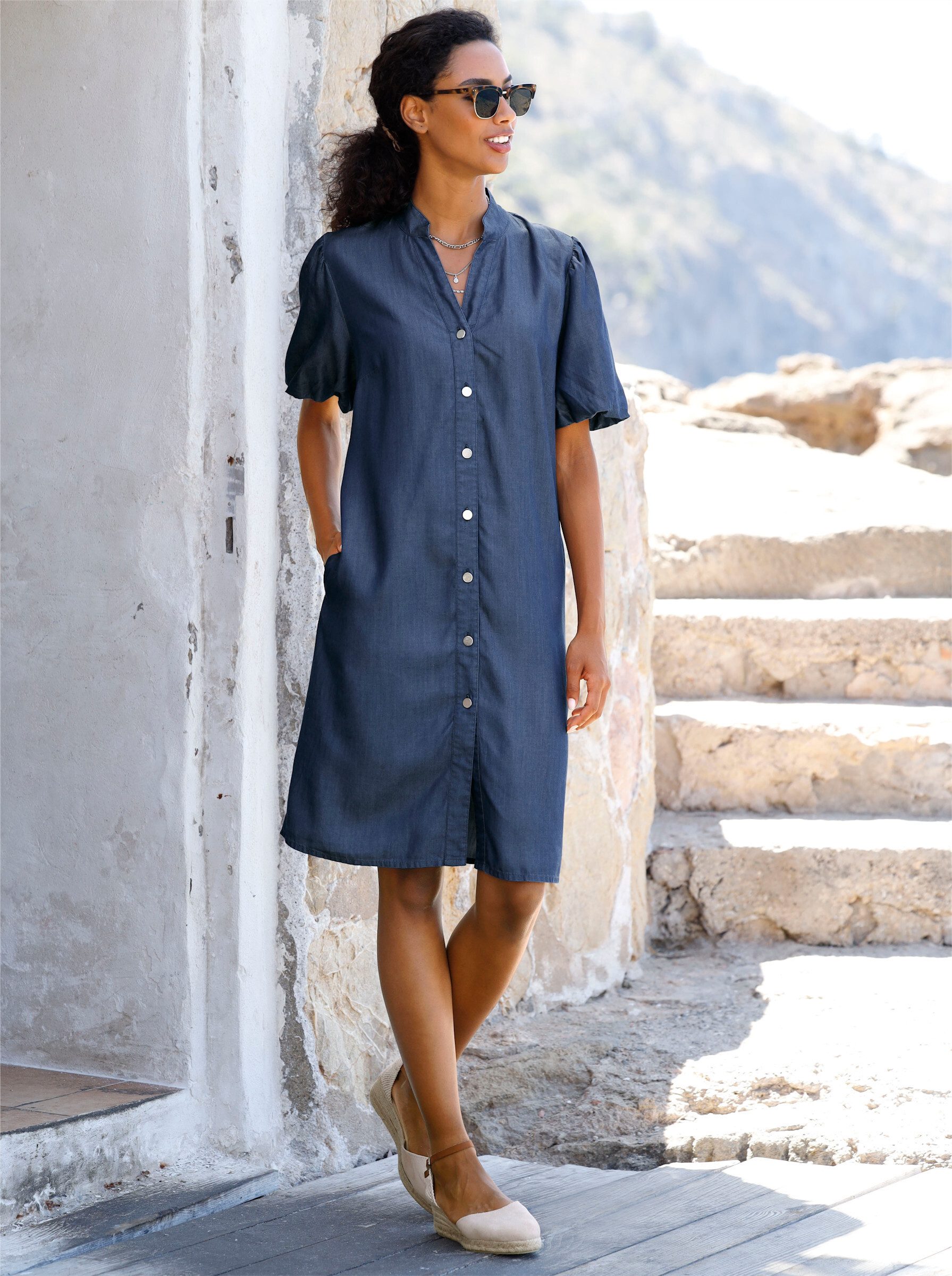 heine Etuikleid Kleid Kurzarm