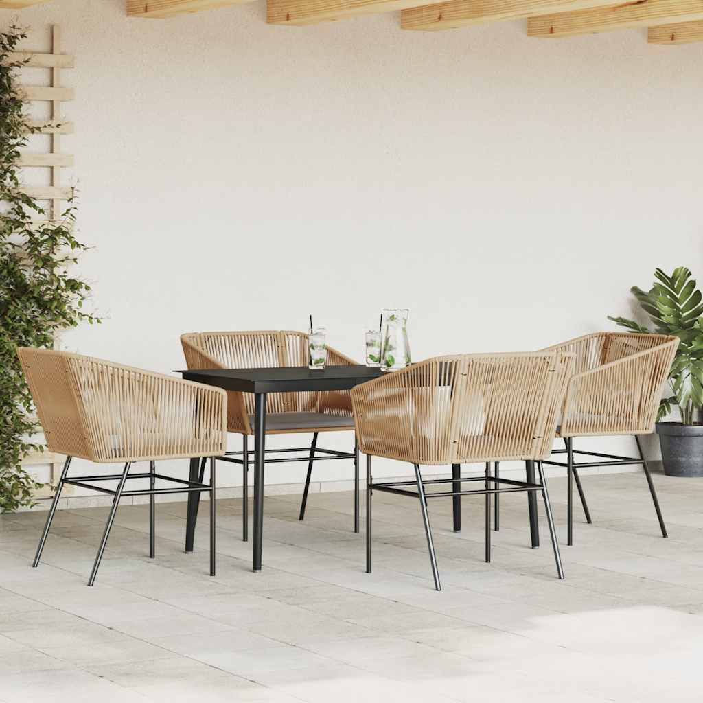 vidaXL Garten-Essgruppe 5-tlg. Garten-Essgruppe mit Kissen günstig online kaufen