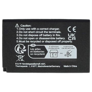 vhbw kompatibel mit Blackmagic Pocket Cinema Camera Kamera-Akku Li-Ion 850 mAh (7,4 V)
