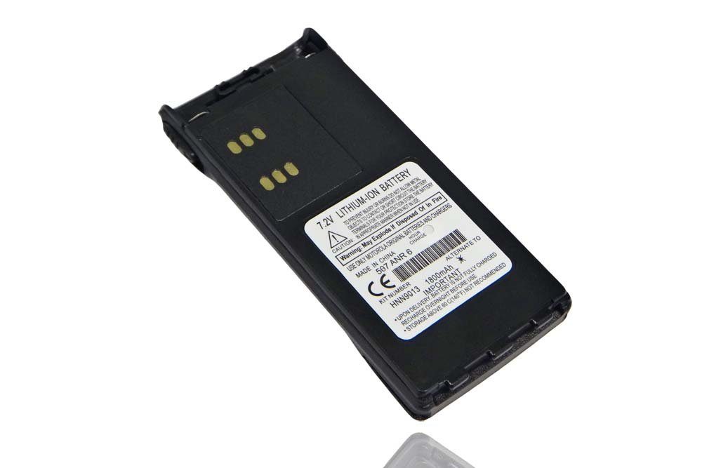 vhbw Ersatz für Motorola WPNN4045AR, WPNN4045R, PMNN4159AR für Akku Li-Ion 1800 mAh (7,2 V)