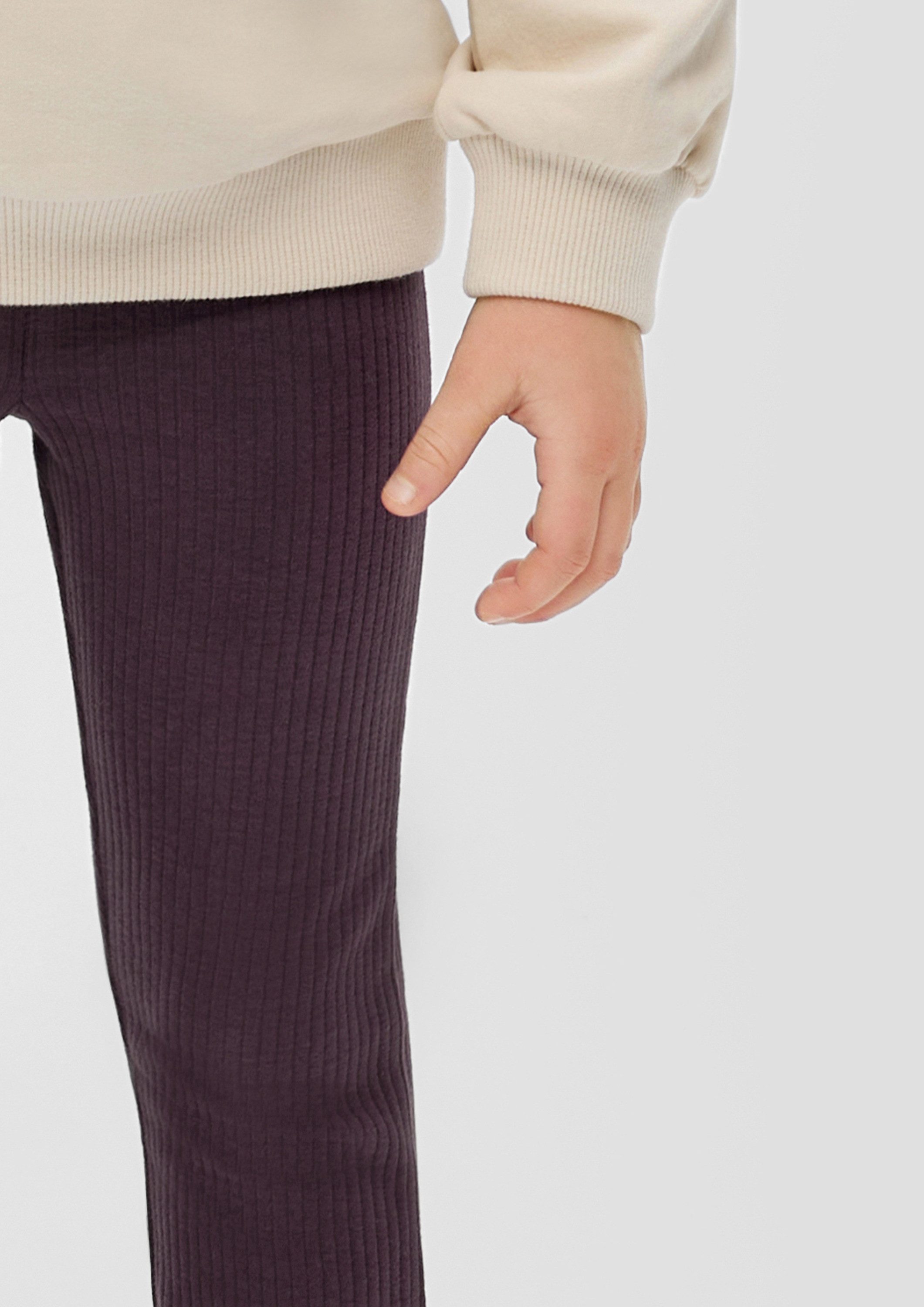 s.Oliver Leggings Leggings Gerippte Flared-Leggings