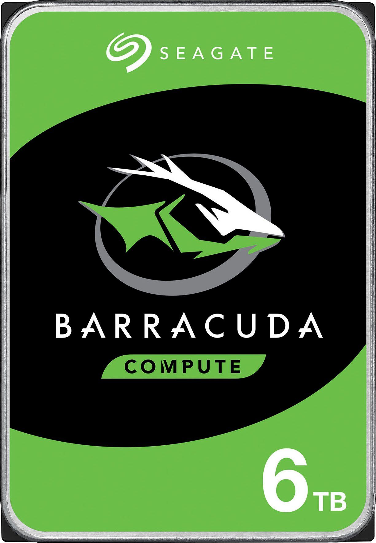 Seagate BarraCuda interne HDD-Festplatte (6 TB) 3,5" 220 MB/S Lesegeschwindigkeit, Bulk