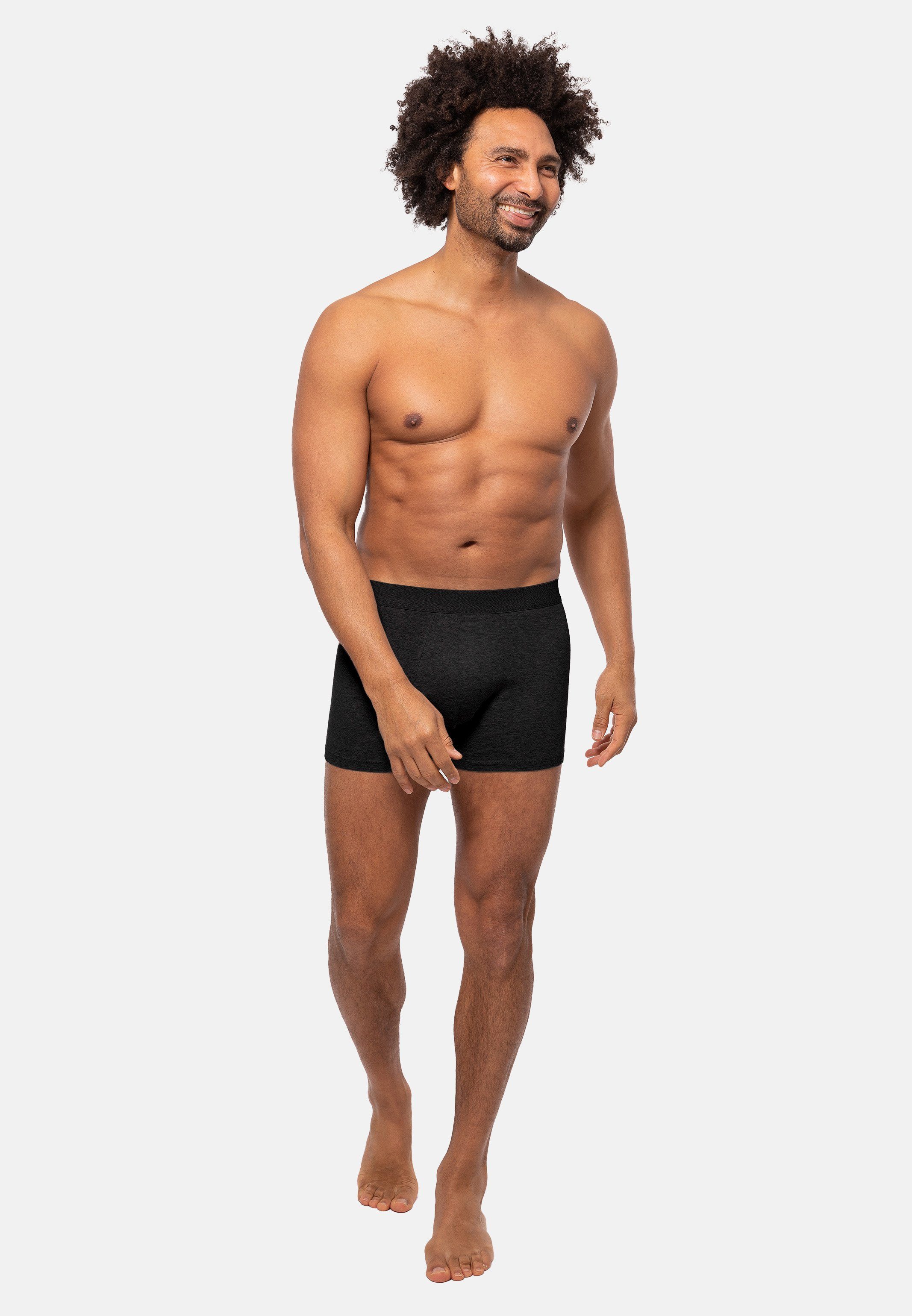 Almonu Retro Boxer 6er Pack Cotton - Melange (Spar-Set, 6-St) Retro Short / Pant - Baumwolle - ohne Eingriff – Bild 5 von 5