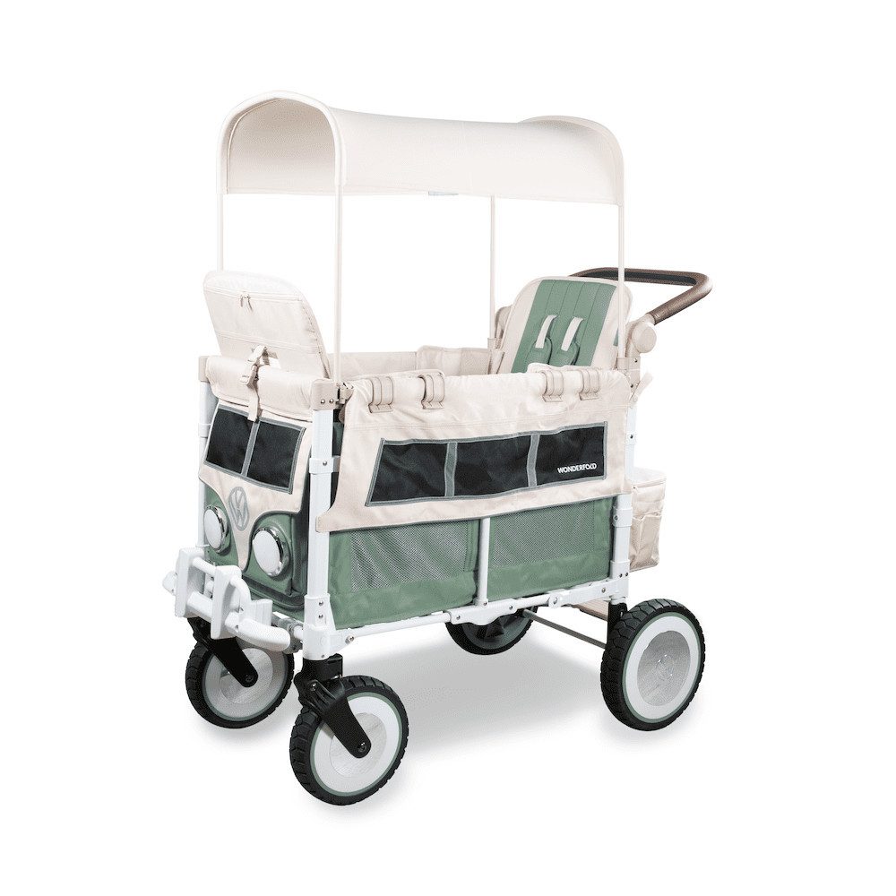 Wonderfold Bollerwagen VW4 Volkswagen KinderVan für 2 Kinder / Bollerwagen