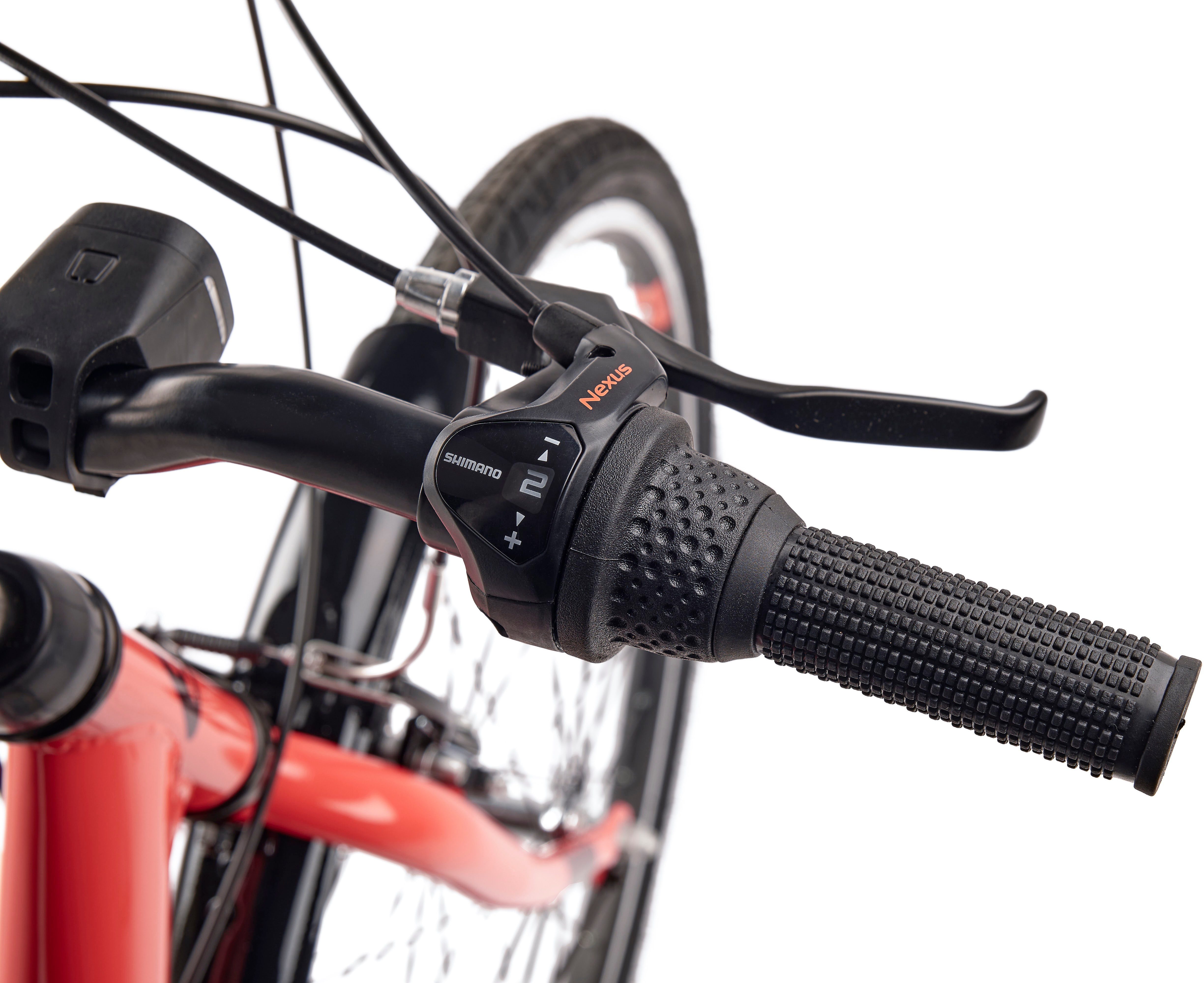S’COOL Jugendfahrrad S'COOL chiX, 3 Gang Shimano, Nabenschaltung, 26 Zoll, Jugendliche, mit Gepäckträger und Schutzblech