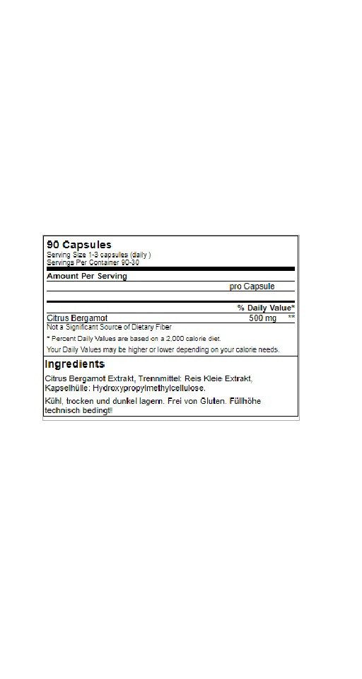 GN Laboratories GN Citrus Bergamot 90 Kapseln Kapseln, 150 g, Kapseln