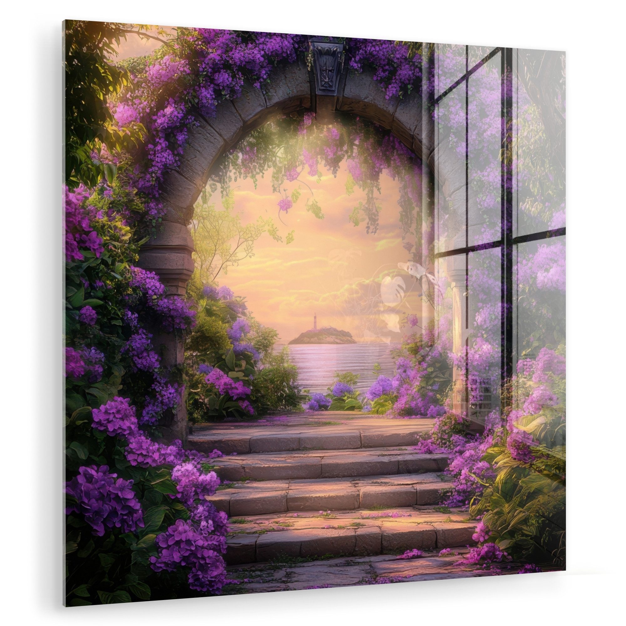 MuchoWow Acrylglasbild Tor - Lila - günstig online kaufen