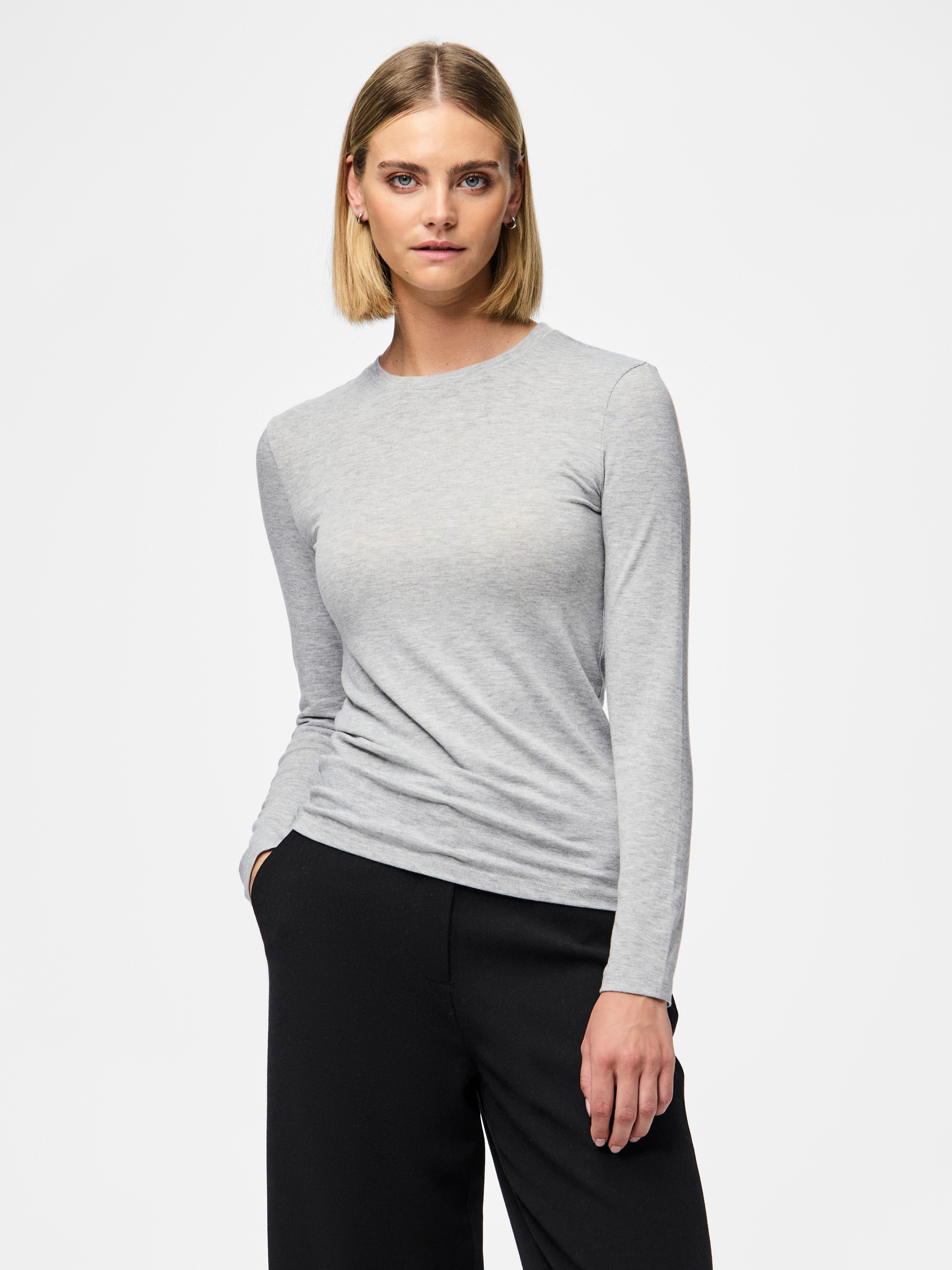 pieces Langarmshirt PCMARIA LS TOP NOOS günstig online kaufen