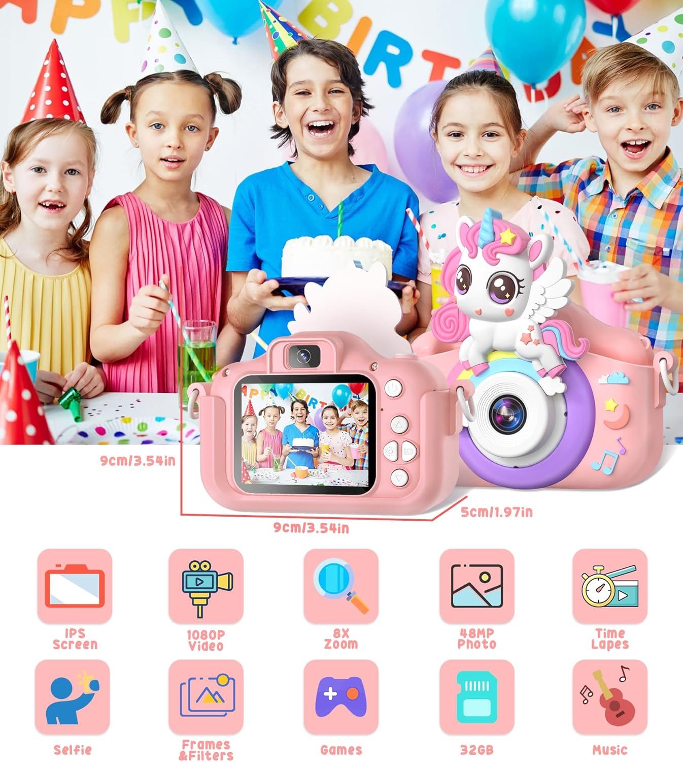 POPOLIC Digitalkamera Kinder, 2.0" Bildschirm Kinder günstig online kaufen