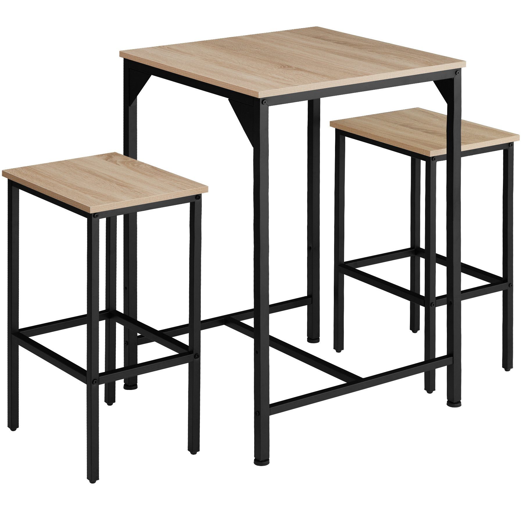 tectake Stehtisch Barset (1-St., 3 tlg), günstig online kaufen