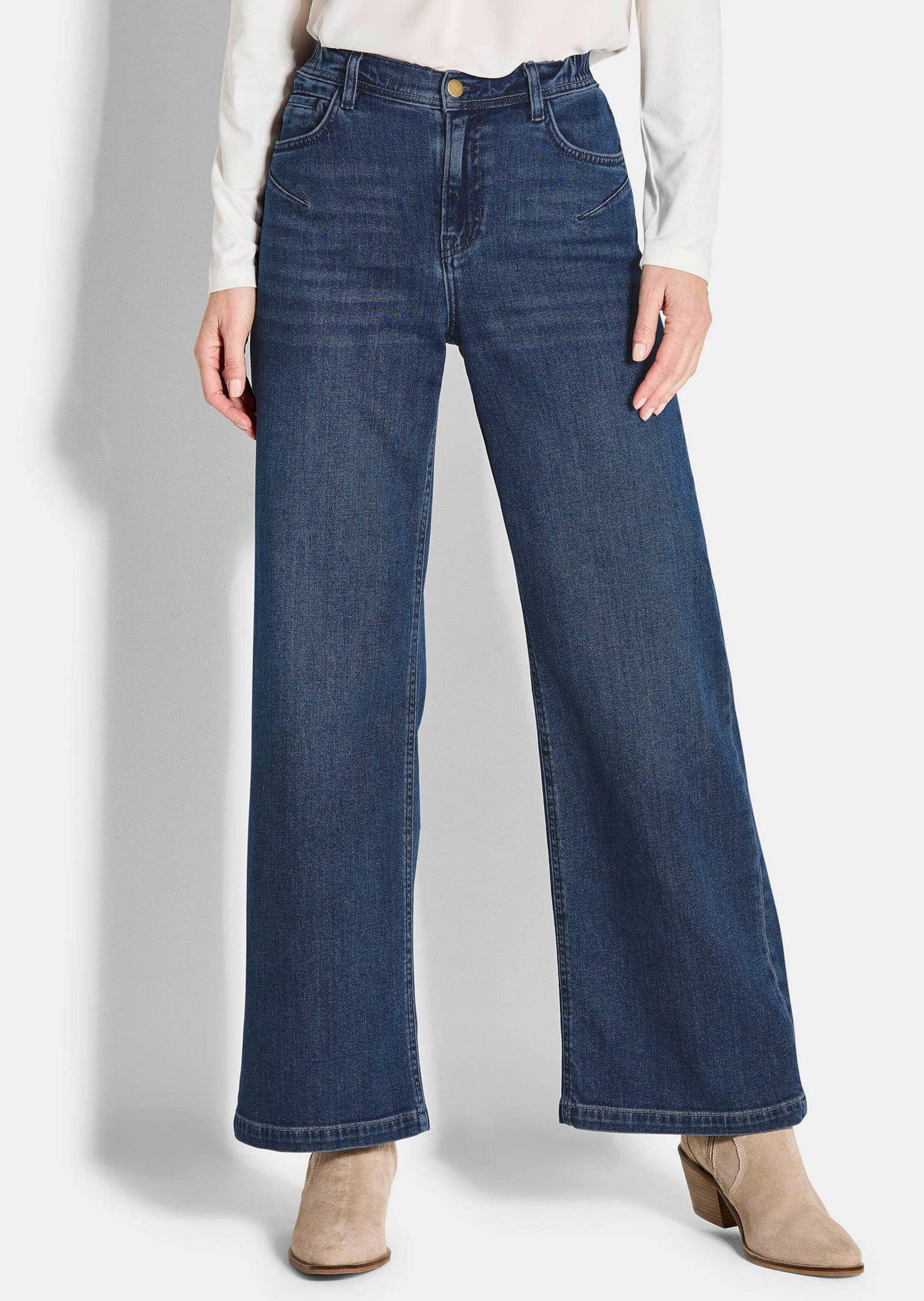 GOLDNER 5-Pocket-Jeans Kurzgröße: 5-Pocket Jeans-Culotte VERA günstig online kaufen