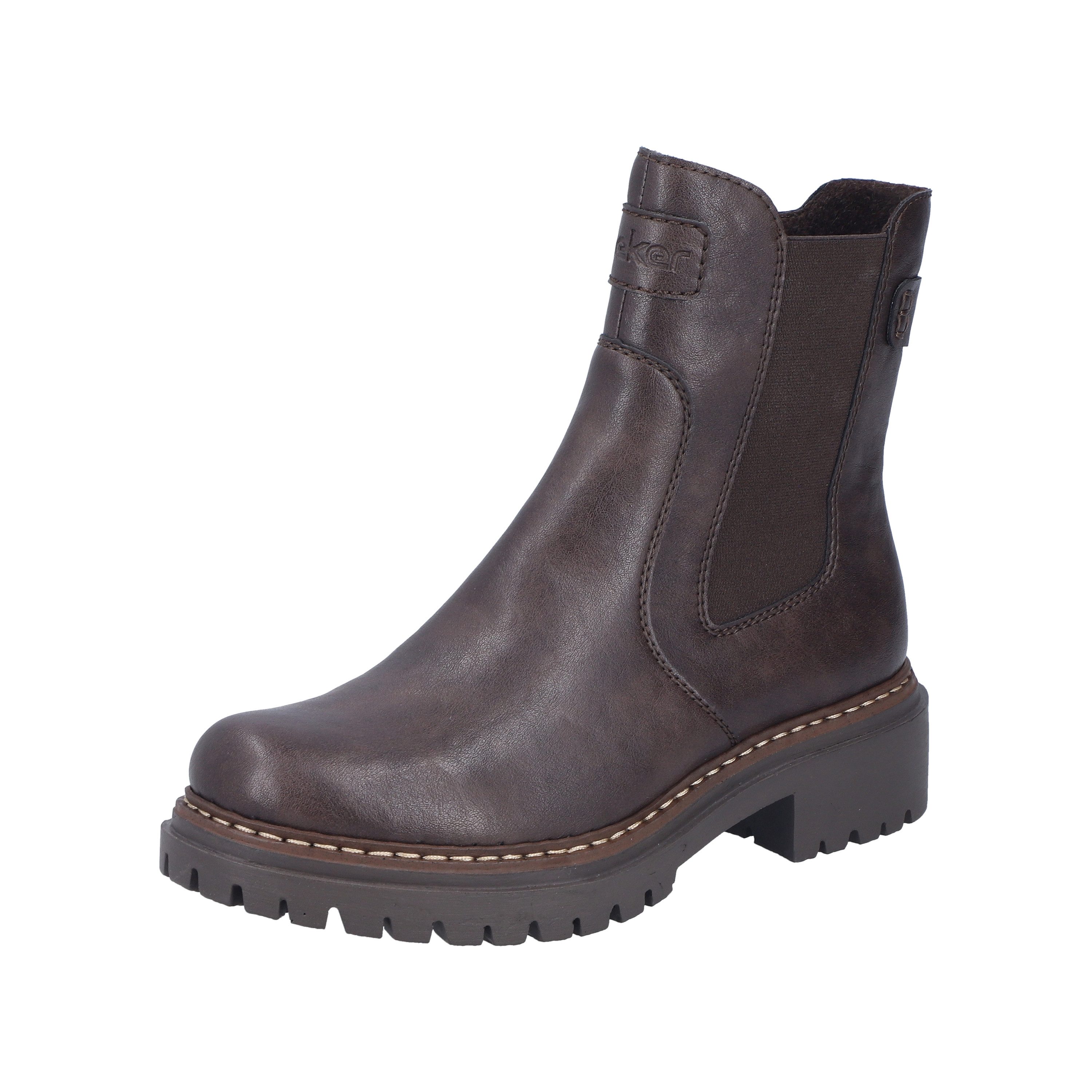 Rieker Chelseaboots Stiefelette, Boots mit markanter Laufsohle und Stretch außen