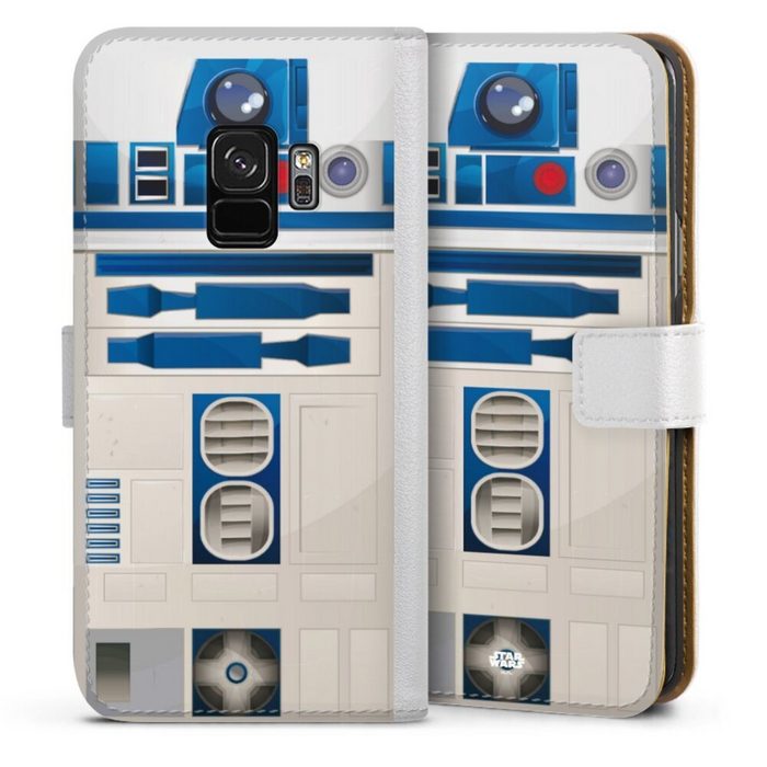 DeinDesign Handyhülle Star Wars R2D2 Fanartikel R2D2 Closeup - Star Wars Samsung Galaxy S9 Duos Hülle Handy Flip Case Wallet Cover