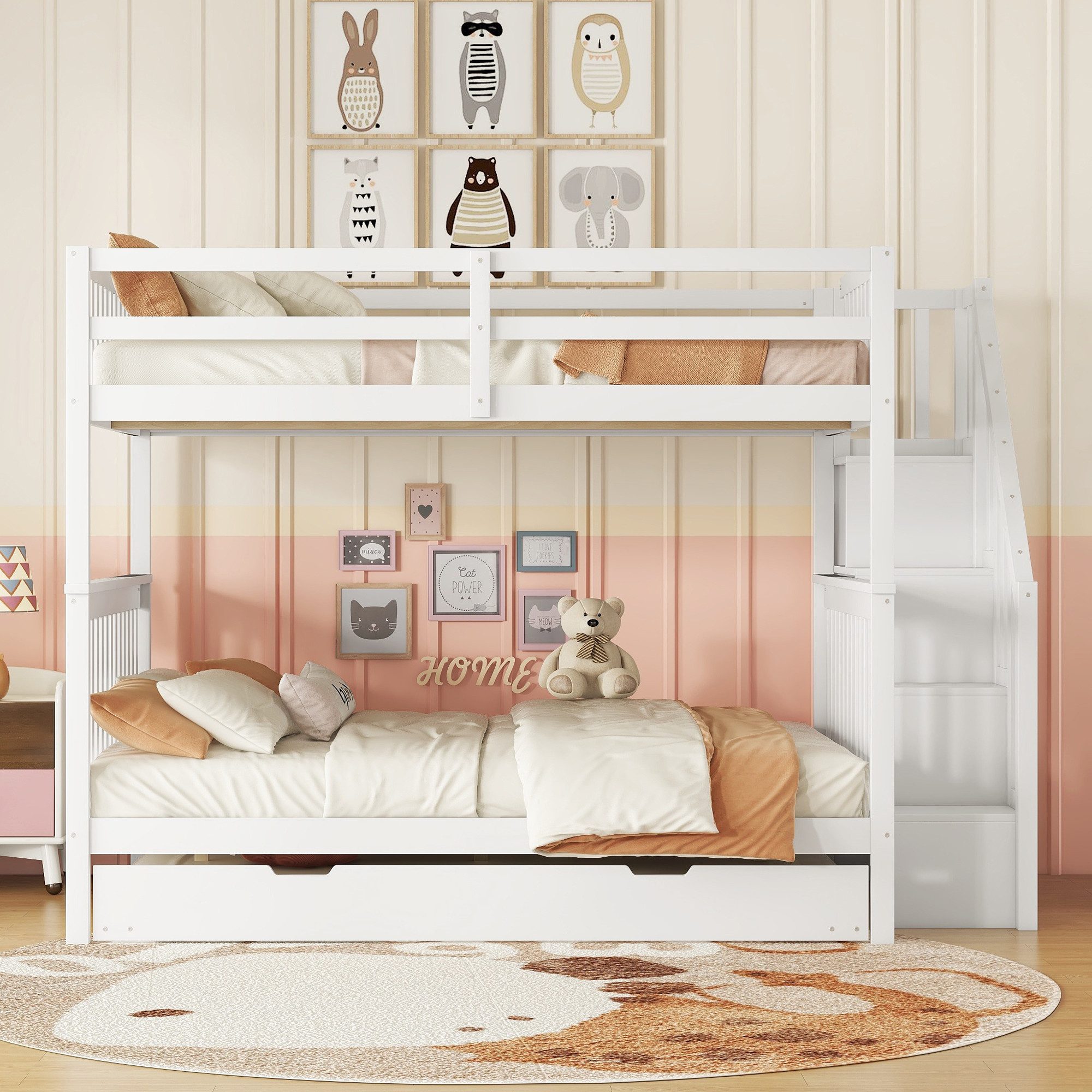 Flieks Etagenbett, Kinderbett Hochbett 140x200cm mit günstig online kaufen