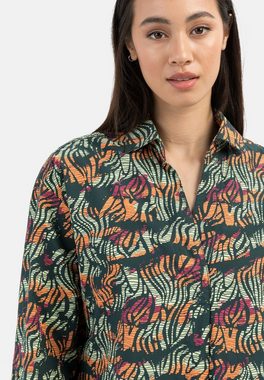 camel active Hemdbluse mit Allover Print aus Baumwolle Allover Print