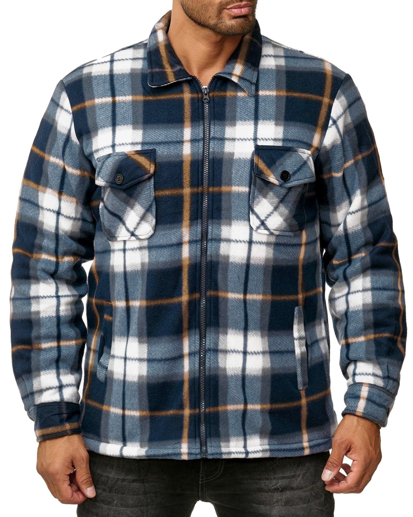 Egomaxx Blouson Thermohemd Holzfäller Gefütterte Kariert günstig online kaufen