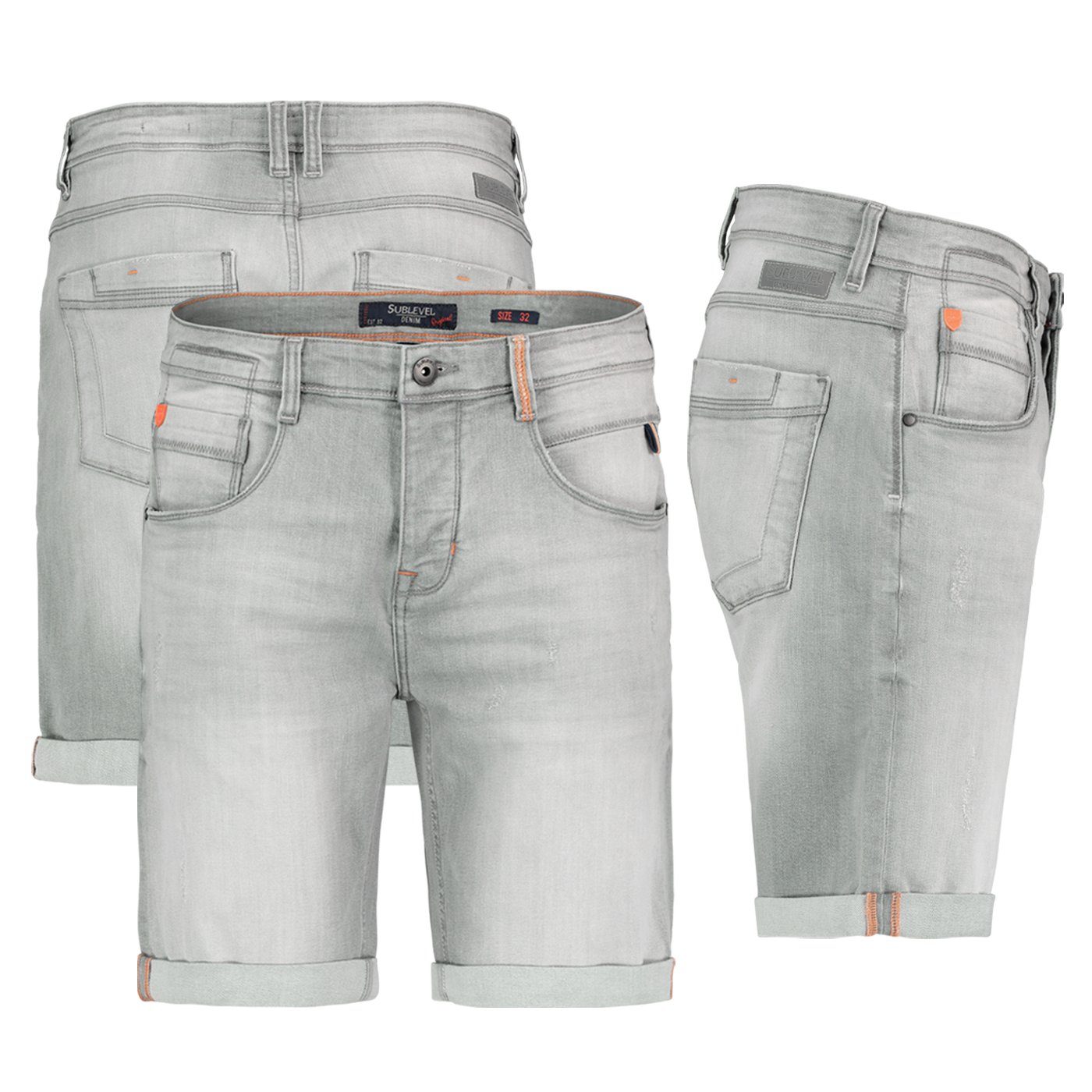 Urban Surface Bermudas Herren Jogging Shorts Freizeit Bermuda kurze Hose Jeans Sweat Denim