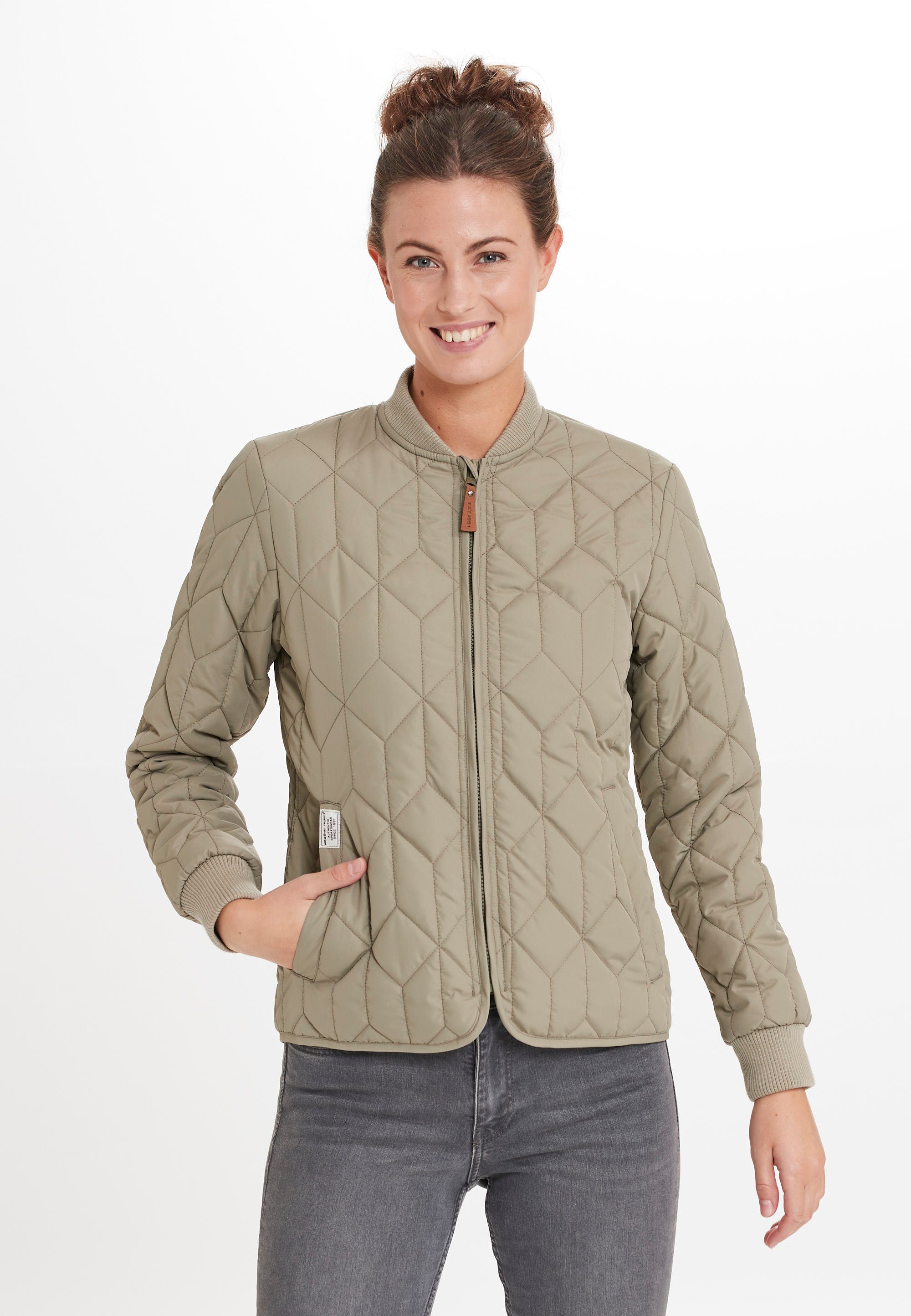 hellgrün Piper elastischen REPORT Bündchen Outdoorjacke mit WEATHER