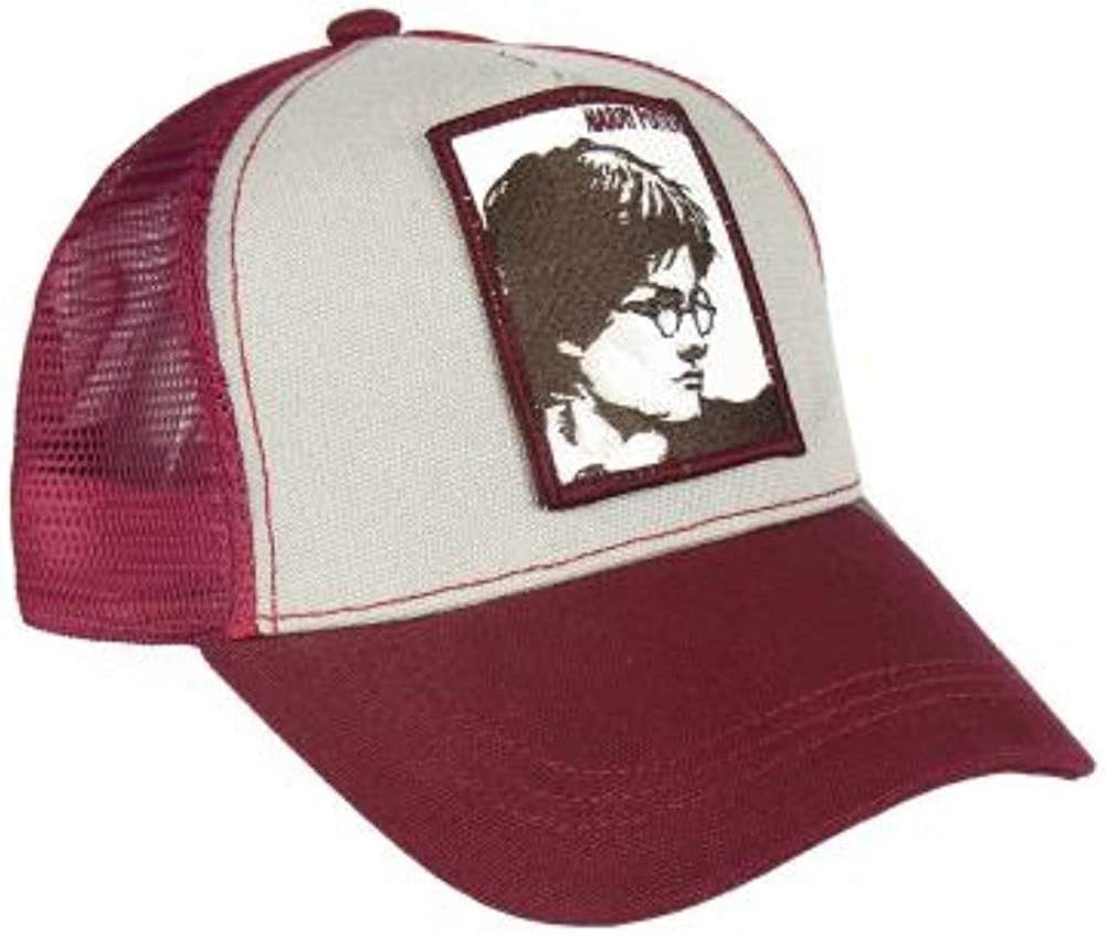 Truckercap Base Baseballcap Cap Cappy Schirmmütze Cap weinrot-beige Potter HARRY POTTER Gr.58 Harry Baseball