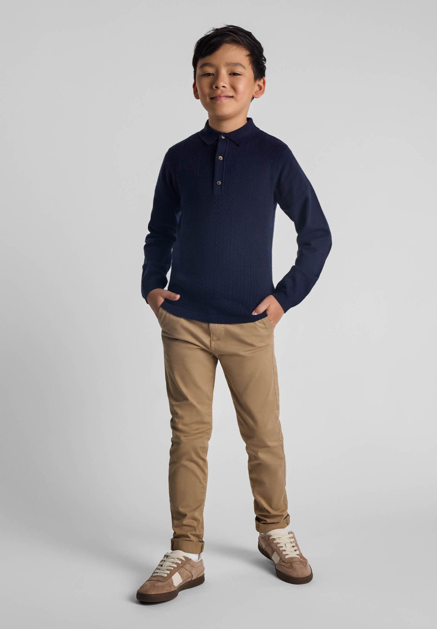 MINOTI Strickpullover Langarmpullover mit Kragen und günstig online kaufen