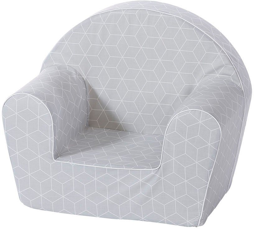 Knorrtoys® Sessel Geo Cube Grey, für Kinder; Made in Europe