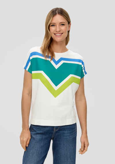 s.Oliver Shirttop T-Shirt mit Frontprint