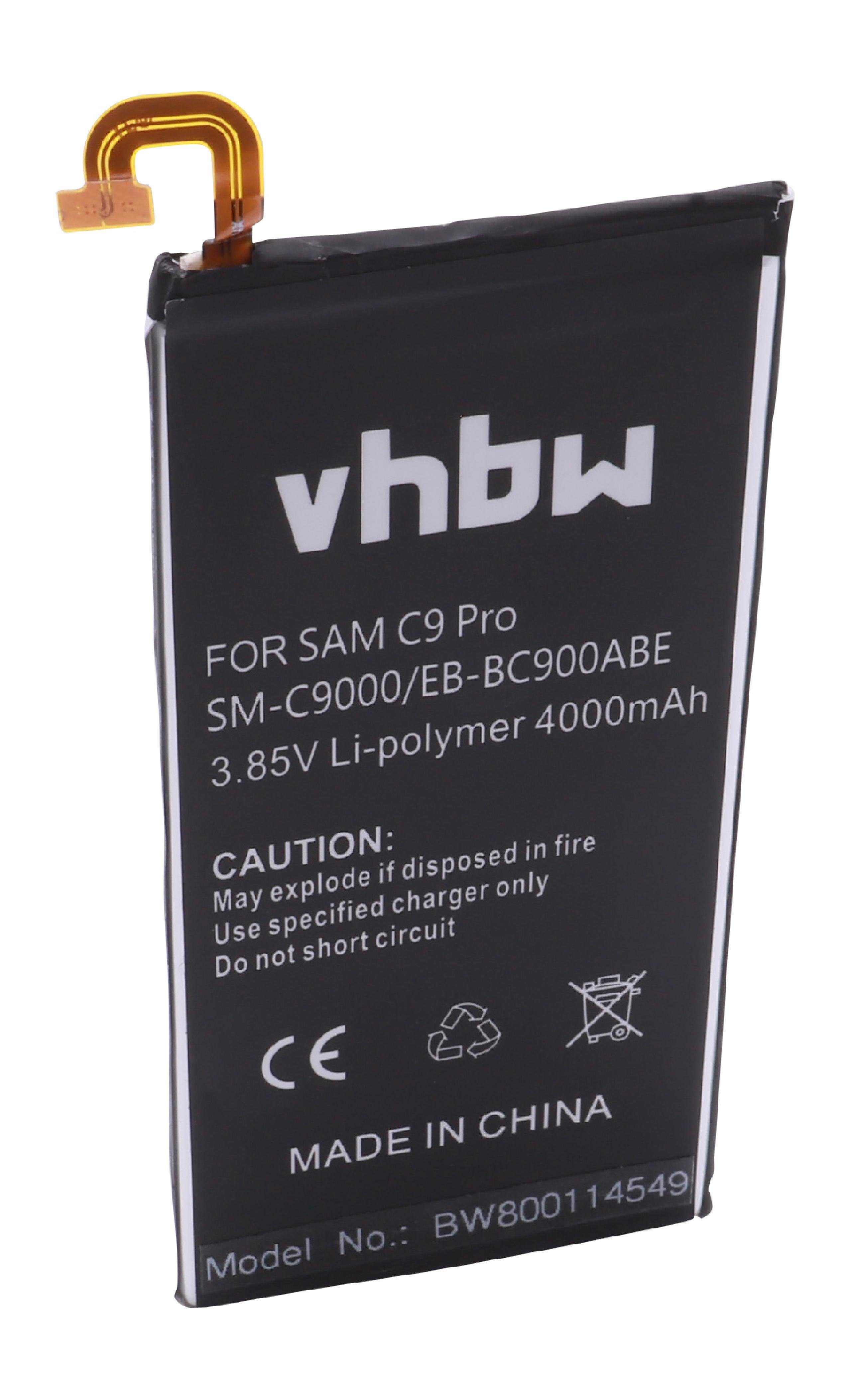 vhbw Smartphone-Akku Ersatz für Baugleiche 4000 Li-Polymer) 3,85V, Samsung Originalteilebezeichnung EB-BC900ABE für (4000mAh, mAh Mobilfunk