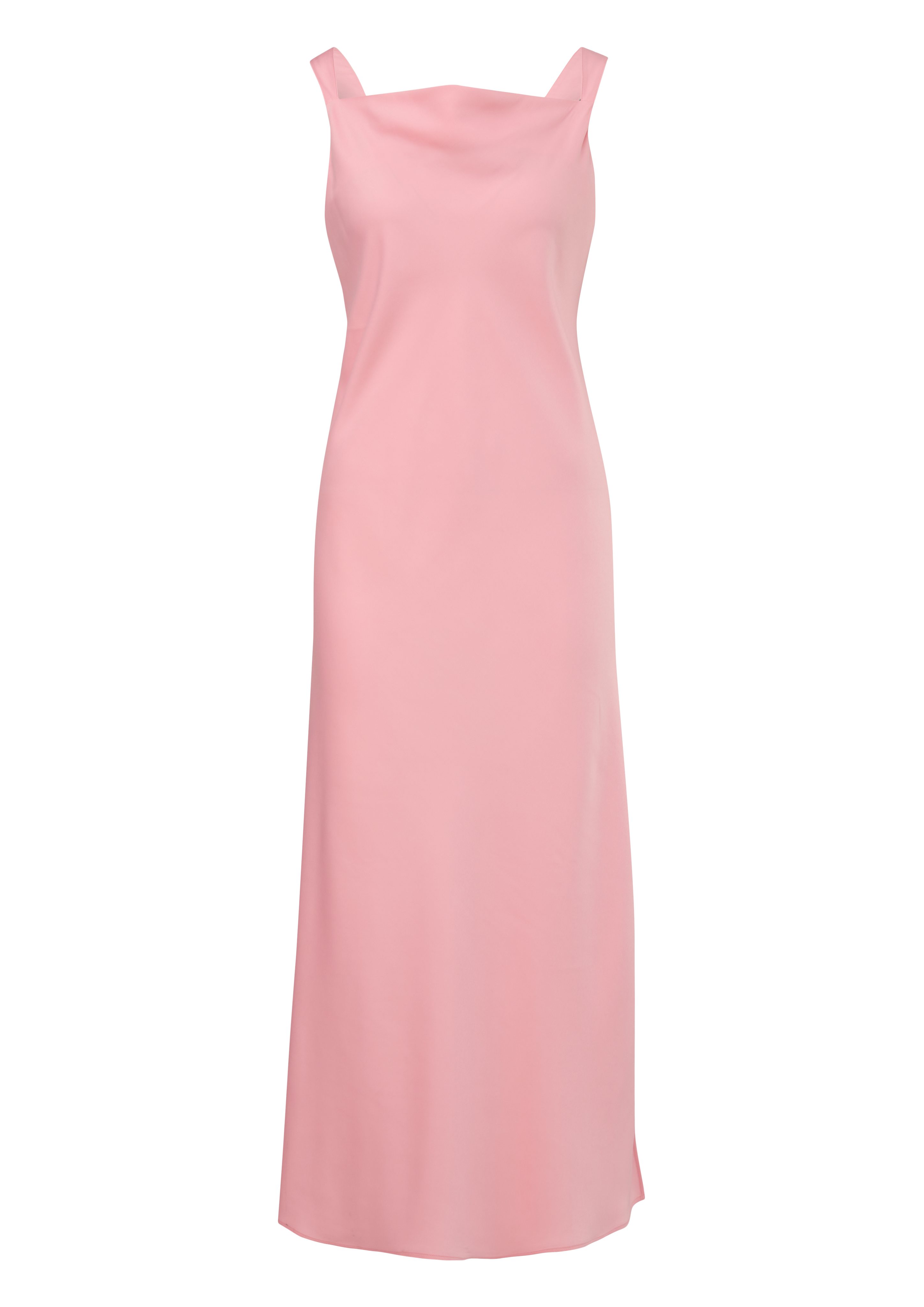 Comma Maxikleid Satinkleid mit Wasserfall-Ausschnitt günstig online kaufen