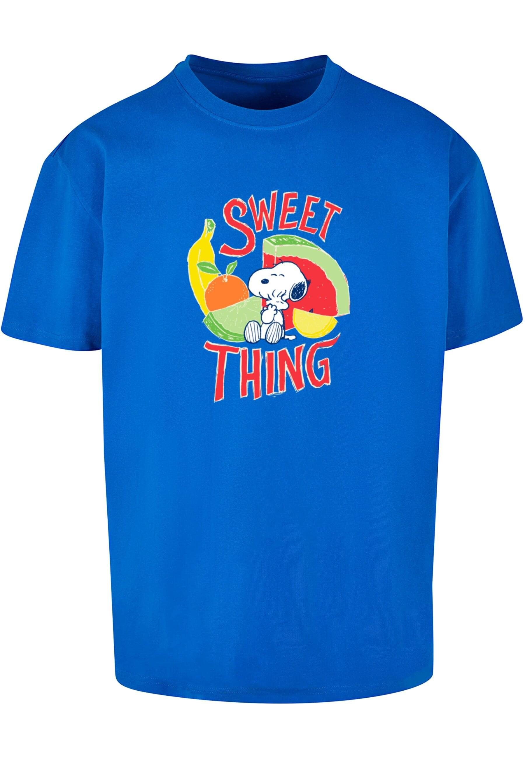 Merchcode T-Shirt Herren Ladies Peanuts - Sweet thing Heavy Oversize Tee (1-tlg) cobaltblue