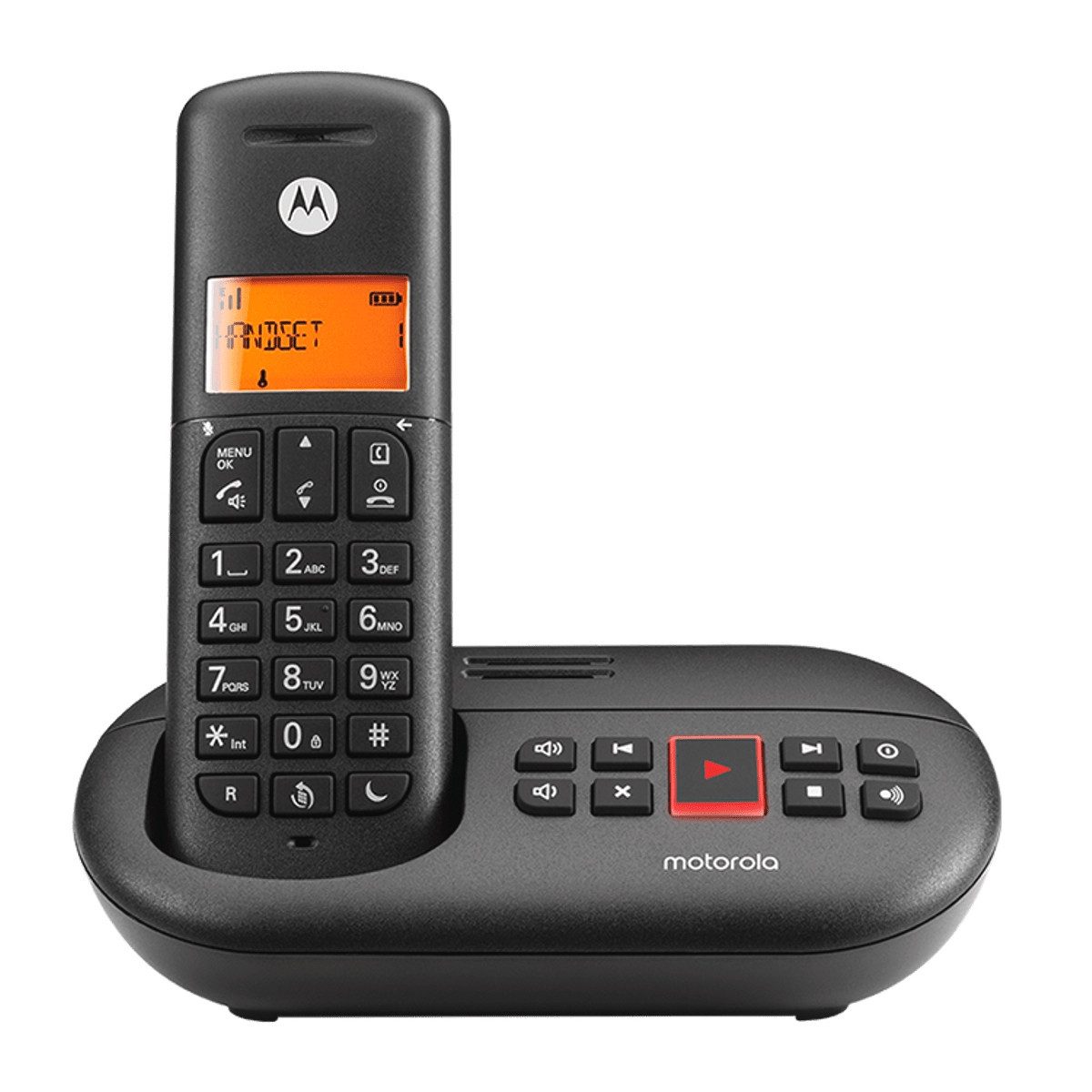 Motorola Motorola E211 Voice Festnetztelefon (Mobilteile: 1, mit Anrufbeantworter)
