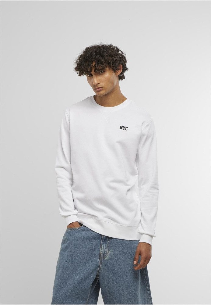 Mister Tee Rundhalspullover Nyc Wording Emb Light Crew Sweatshirt
