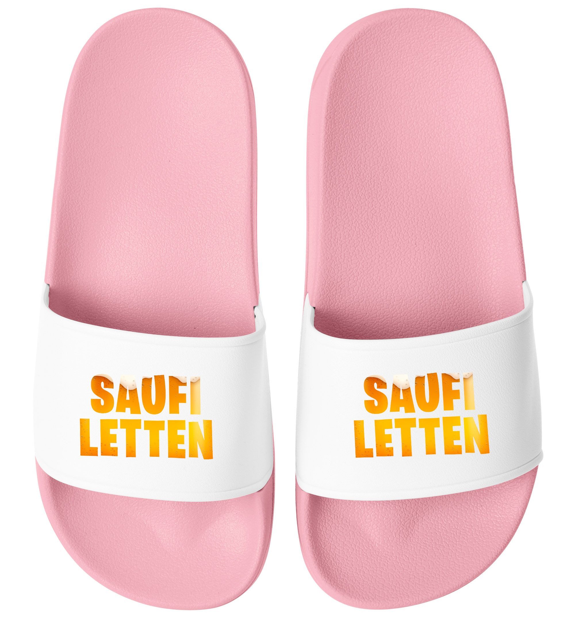 Badeschlappen Spruch Saufi Letten Badelatschen Unisex Urlaub Gadget Badesandale