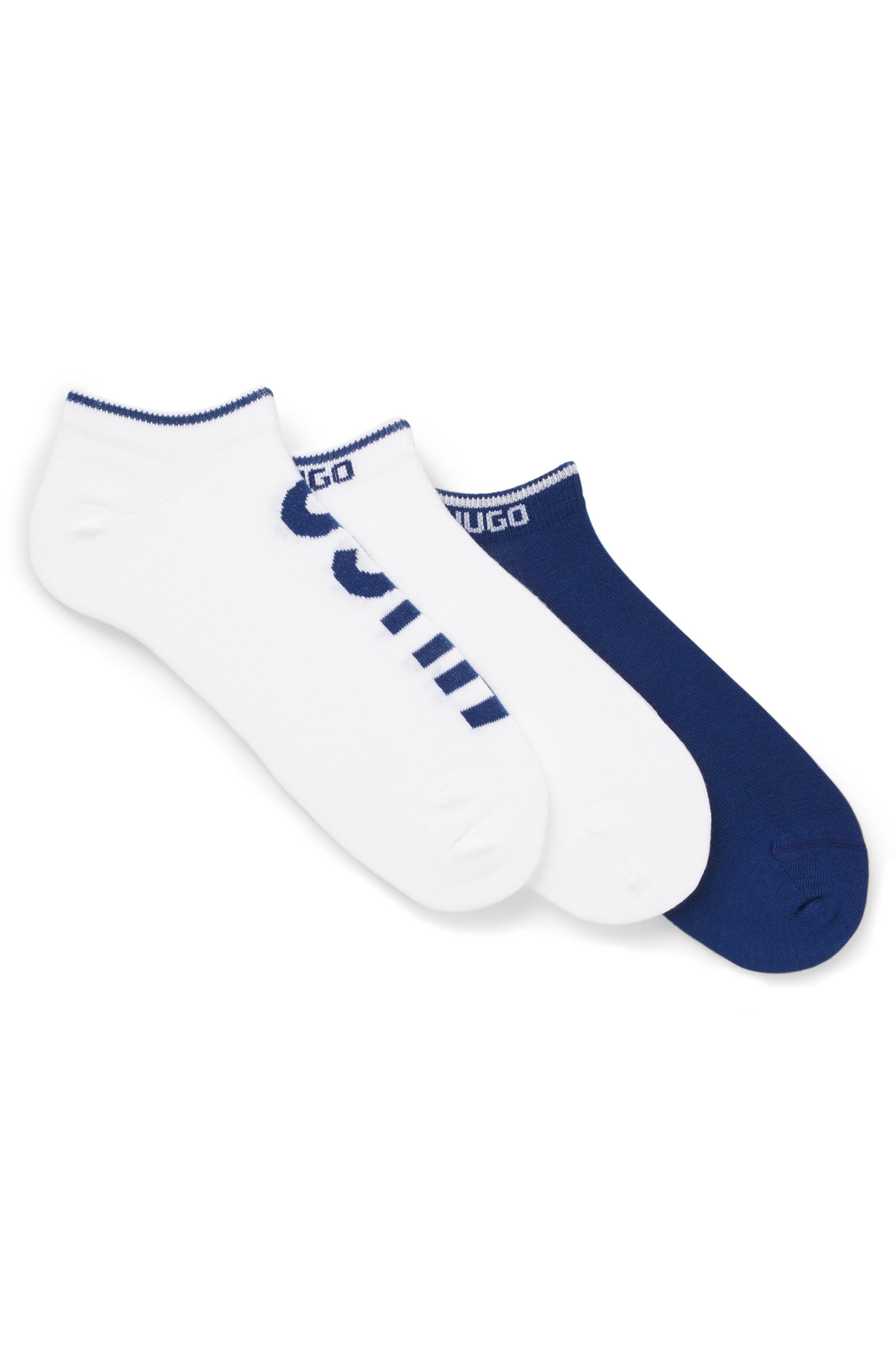 HUGO Sneakersocken 3P AS LOGO CC (3-Paar) mit Logodetails