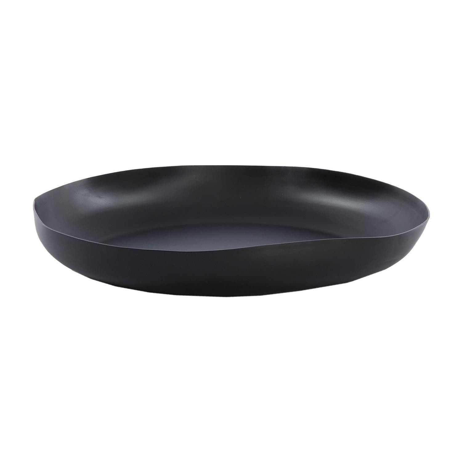 Light & Living Dekoschale ANZIO, Schwarz, Metall, B 44 x H 7 x T 43,5 cm, ( günstig online kaufen