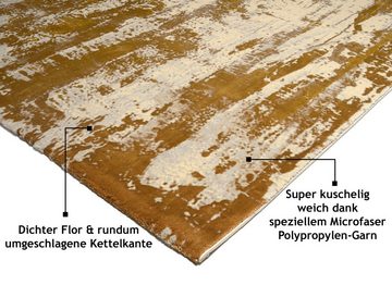 Teppich WAVE ARTE, Musterring, rechteckig, Höhe: 10 mm, ideal für Wohnzimmer, Wintergarten oder Küche