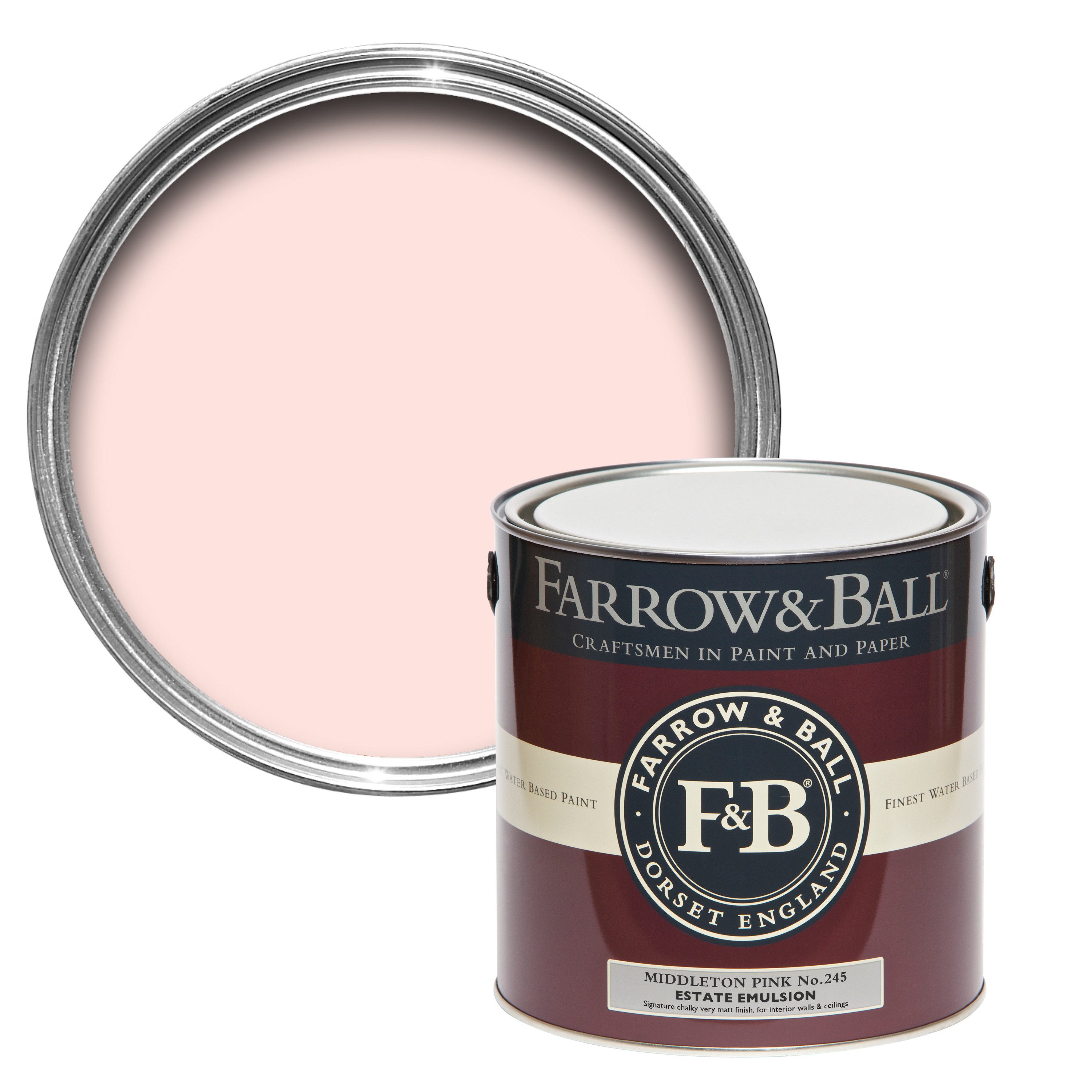 Wandfarbe Farrow and Ball - Middleton Pink 245