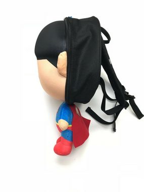 soma Kinderrucksack Superman 3D Rucksack für Kinder 40cm DC Comic Tasche Schwarz Super man, 5 Liter Fassungsvermögen & verstellbare Schultergurte