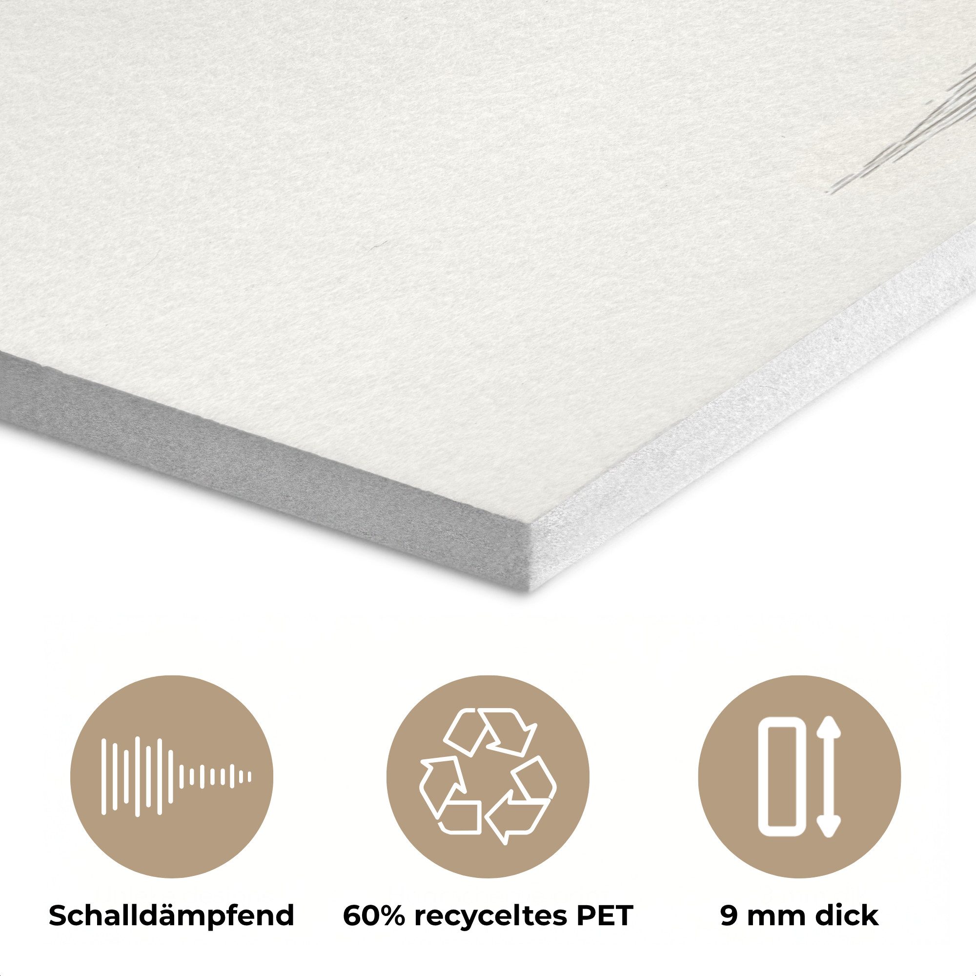 MuchoWow Gemälde Pilz - Kaninchen - Rosa, Fotodruck (1 St), Akustikpaneele PET-Filz, Akustikbild, Schalldämmung, Deko 40x30 cm