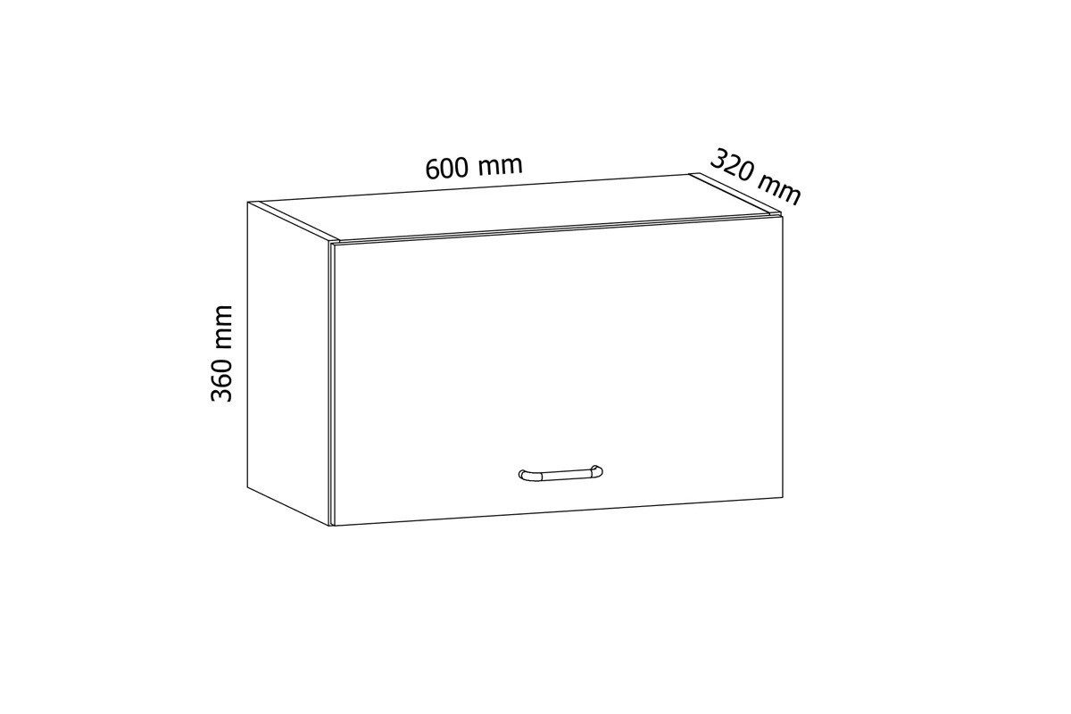 ROYAL24_MARKT Hängeschrank - Erweiterter Stauraum mit elegantem, offenem Design (Hängeschrank, 1-St., Velmora G60KN) Beste Güte - Innovativ - Modern. – Bild 4 von 4