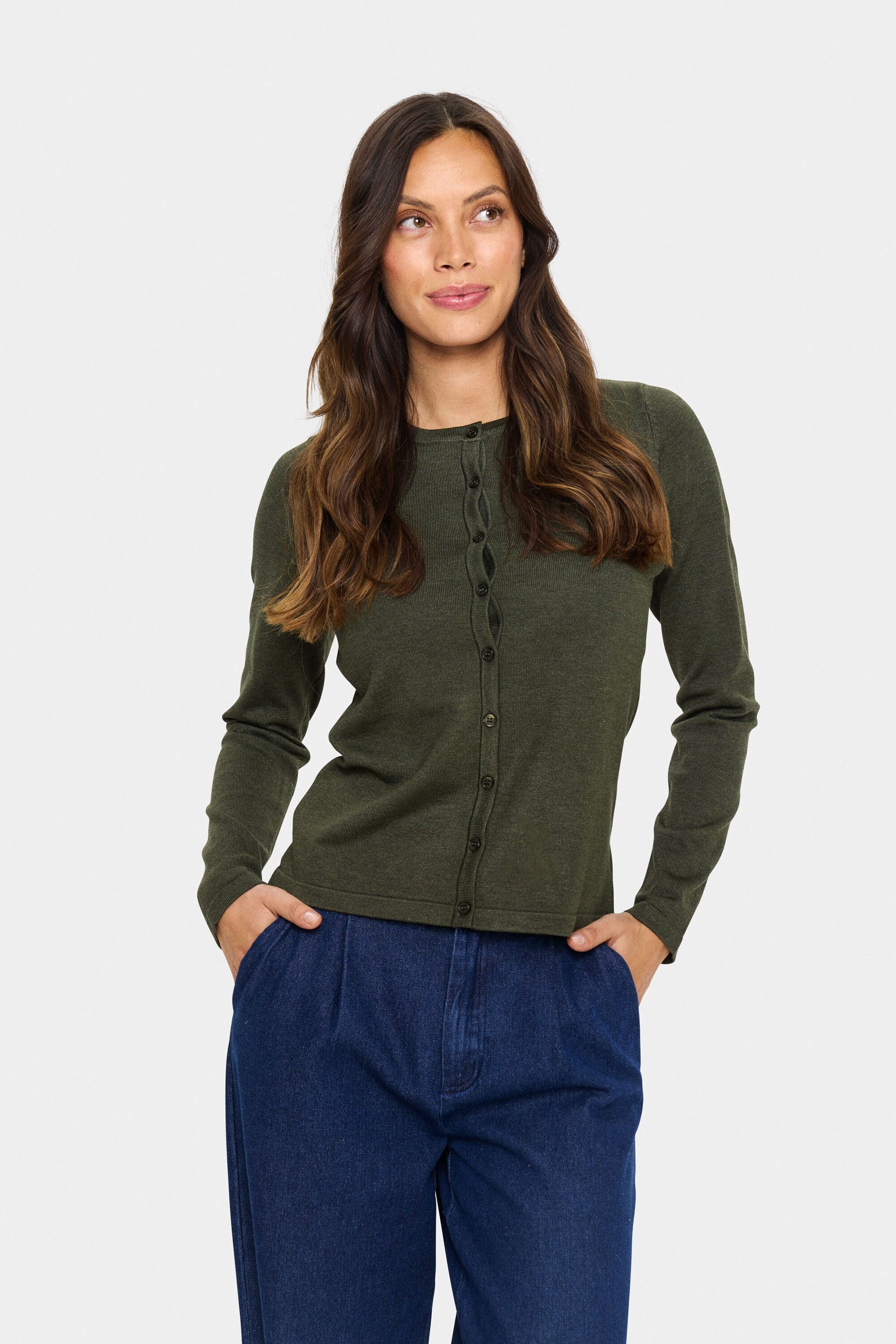 Saint Tropez Cardigan A8661, MilaSZ R-Neck Cardigan günstig online kaufen