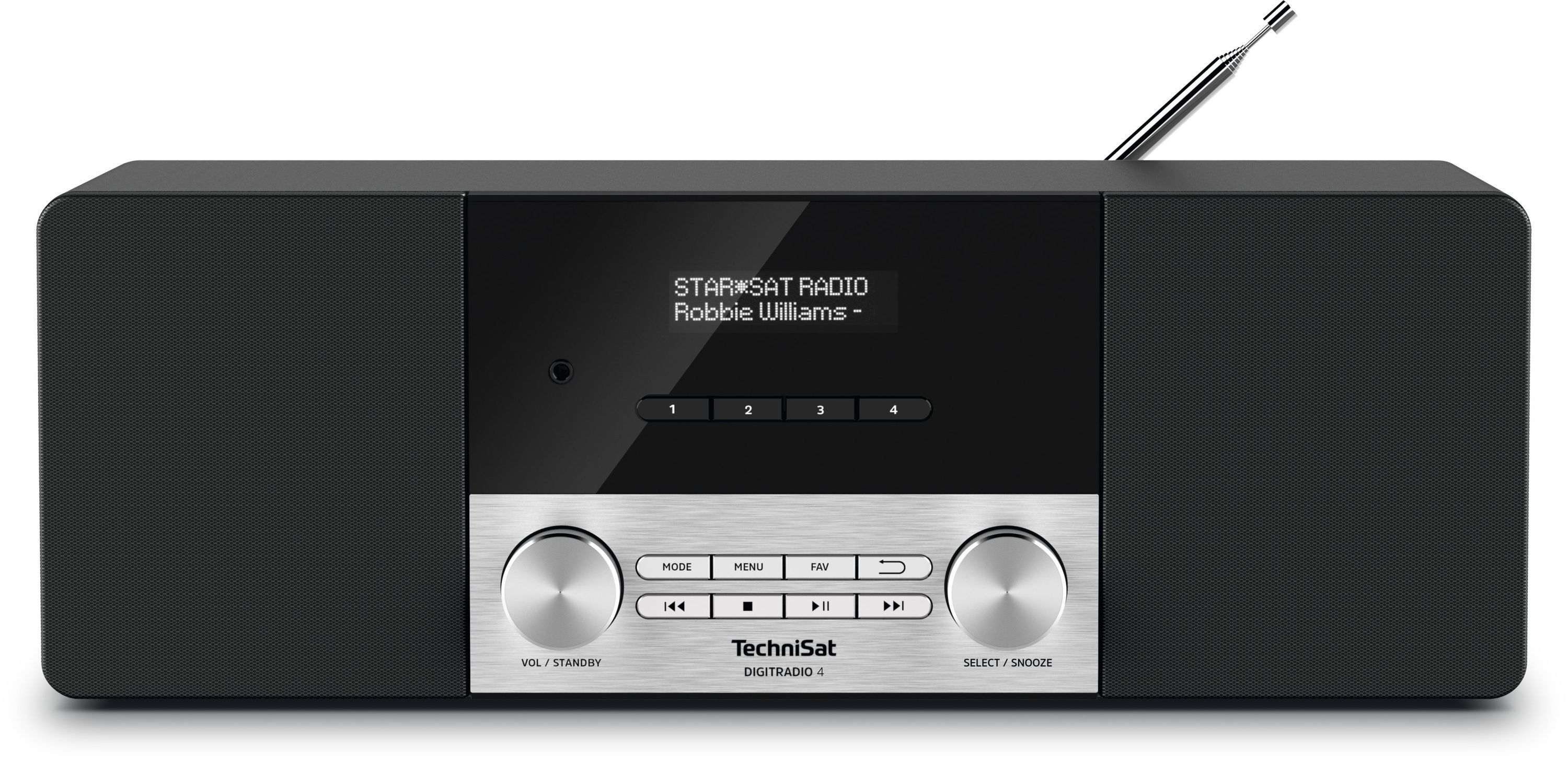 TechniSat DIGITRADIO 4 Digitalradio (DAB) (Digitalradio (DAB), FM-Tuner mit RDS, 20 W, Bluetooth)
