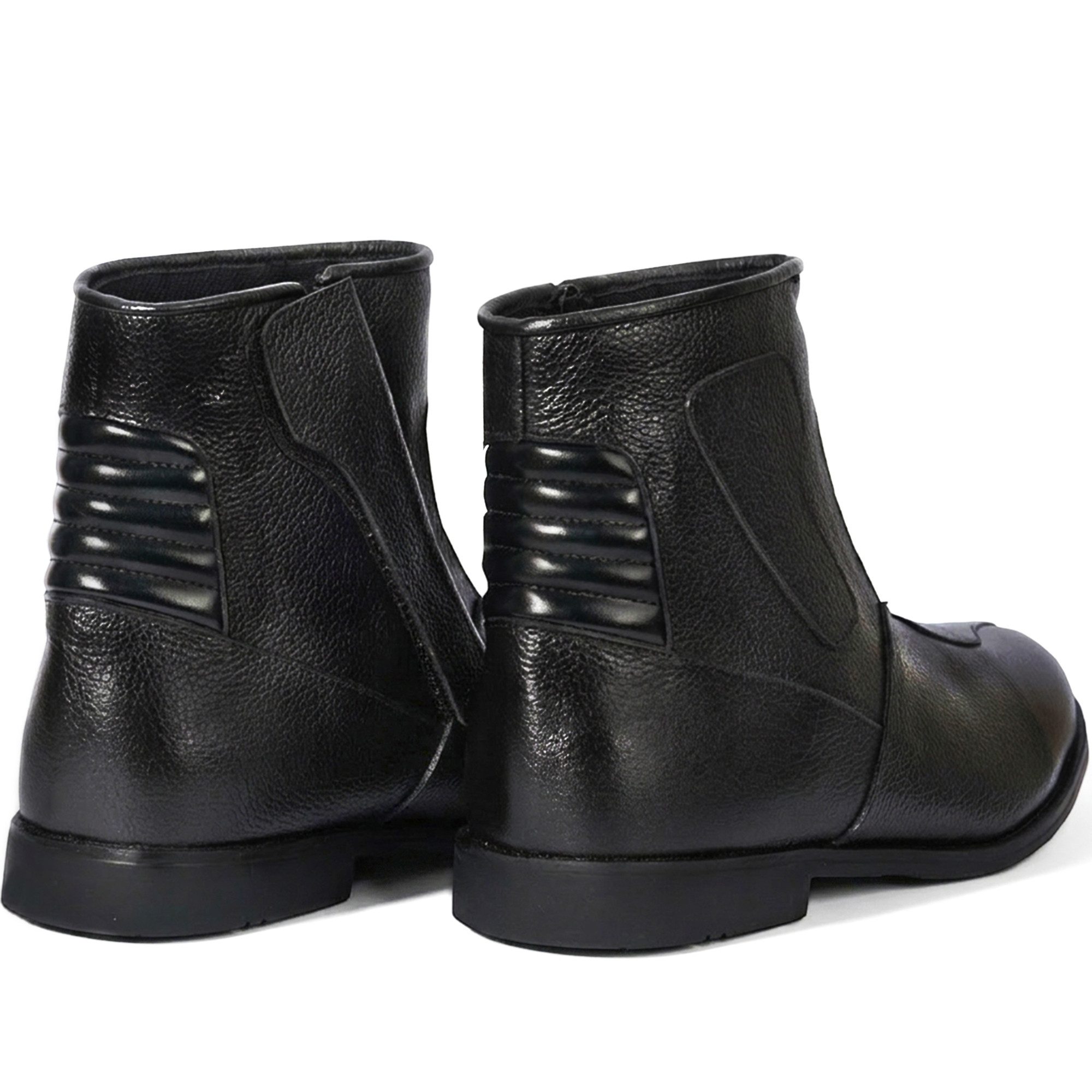 German Wear GW413-S Motorradstiefel Biker Stiefel Motorradschuhe Glattleder Schwarz – Bild 4 von 5