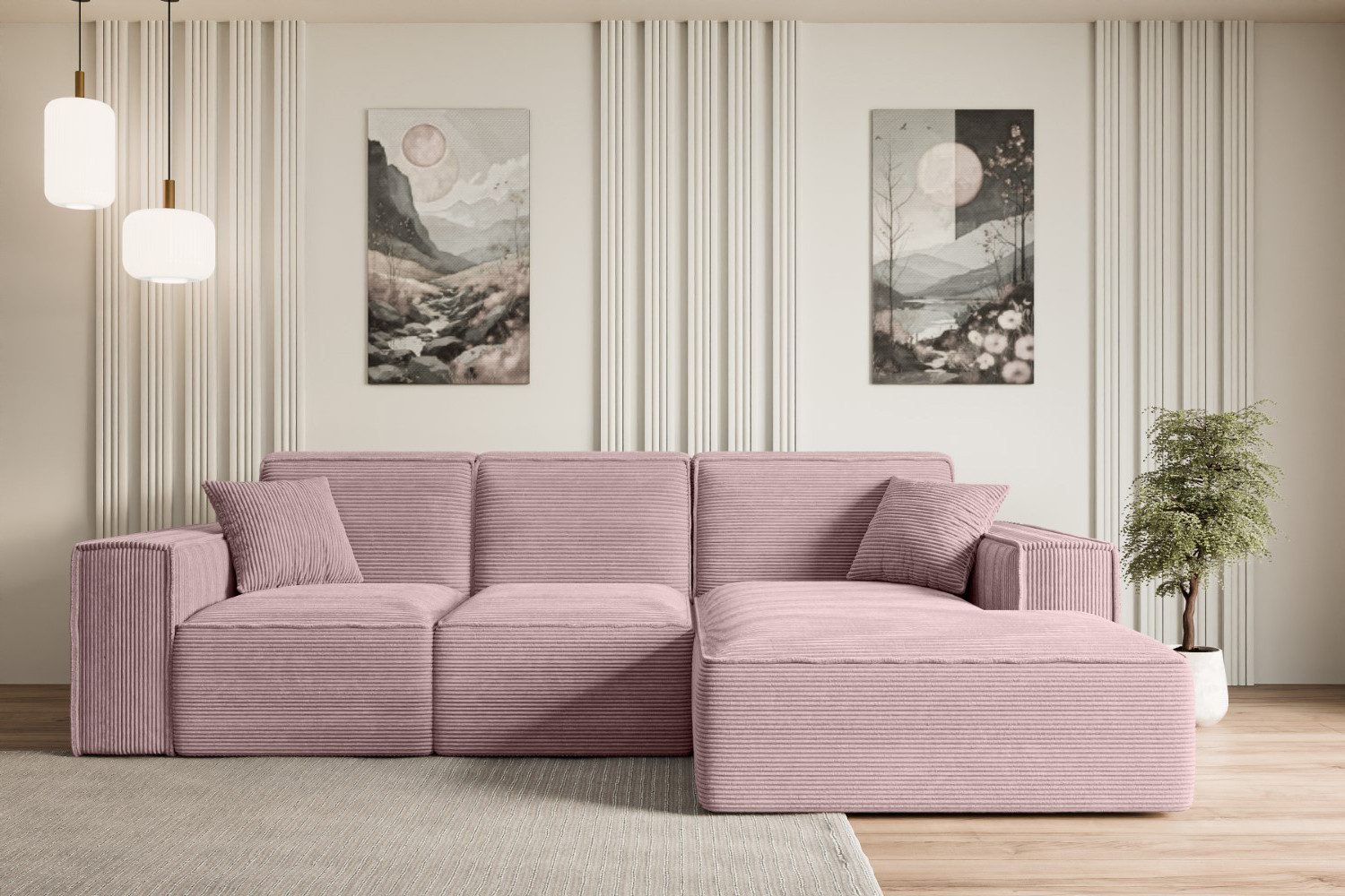 ALTDECOR Ecksofa SERRA-L-S, Couch mit Schlaffunktion, günstig online kaufen