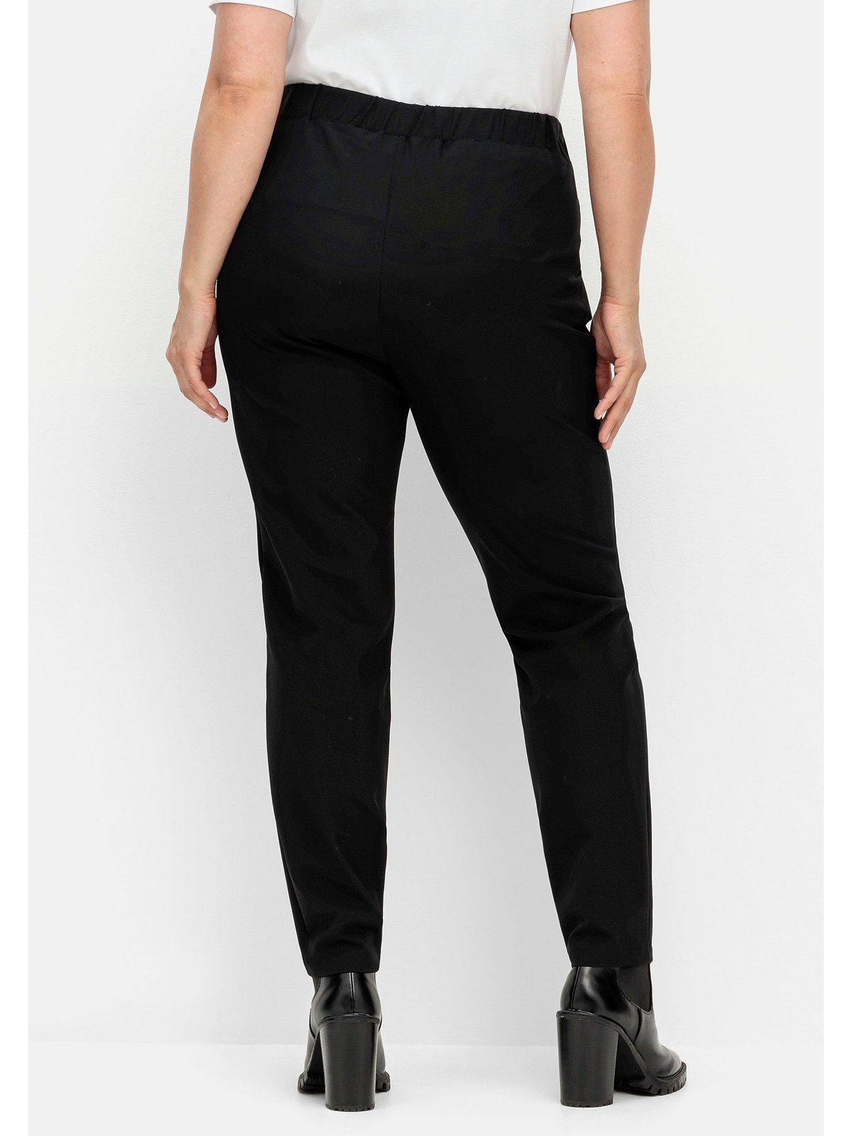 Sheego Stretch-Hose Große Größen mit Schlupffbund und Zierreißverschlüssen
