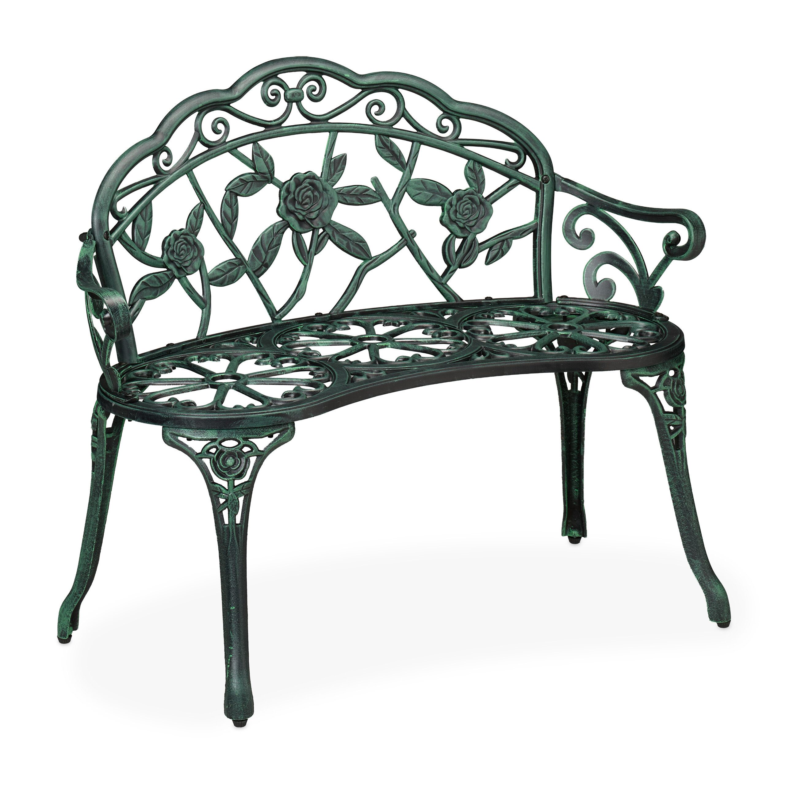 relaxdays Gartenbank Rosen antik günstig online kaufen