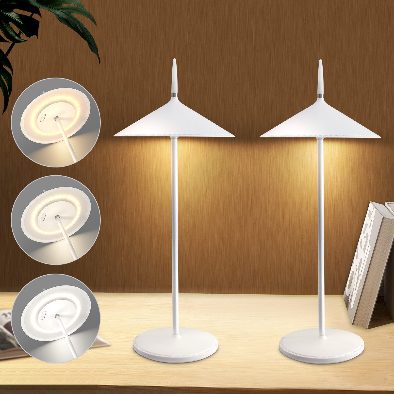 Nettlife Nachttischlampe Kabellos Touch Led Tischleuchte günstig online kaufen