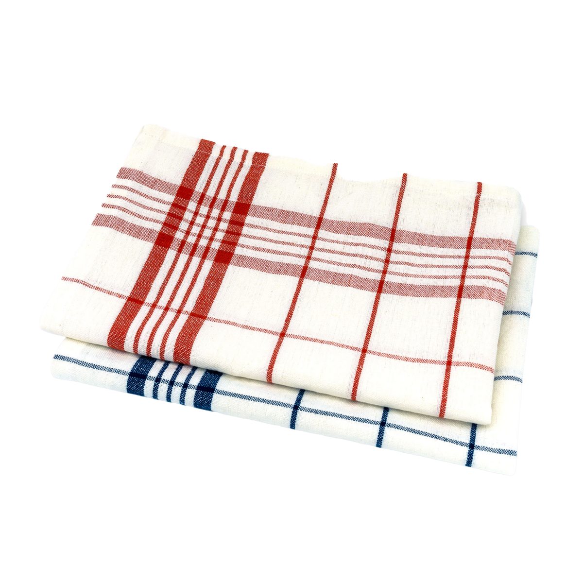 LIVING CRAFTS Geschirrtuch HELSINKI, 2er Pack, dichte gewebte Perkal-Qualität