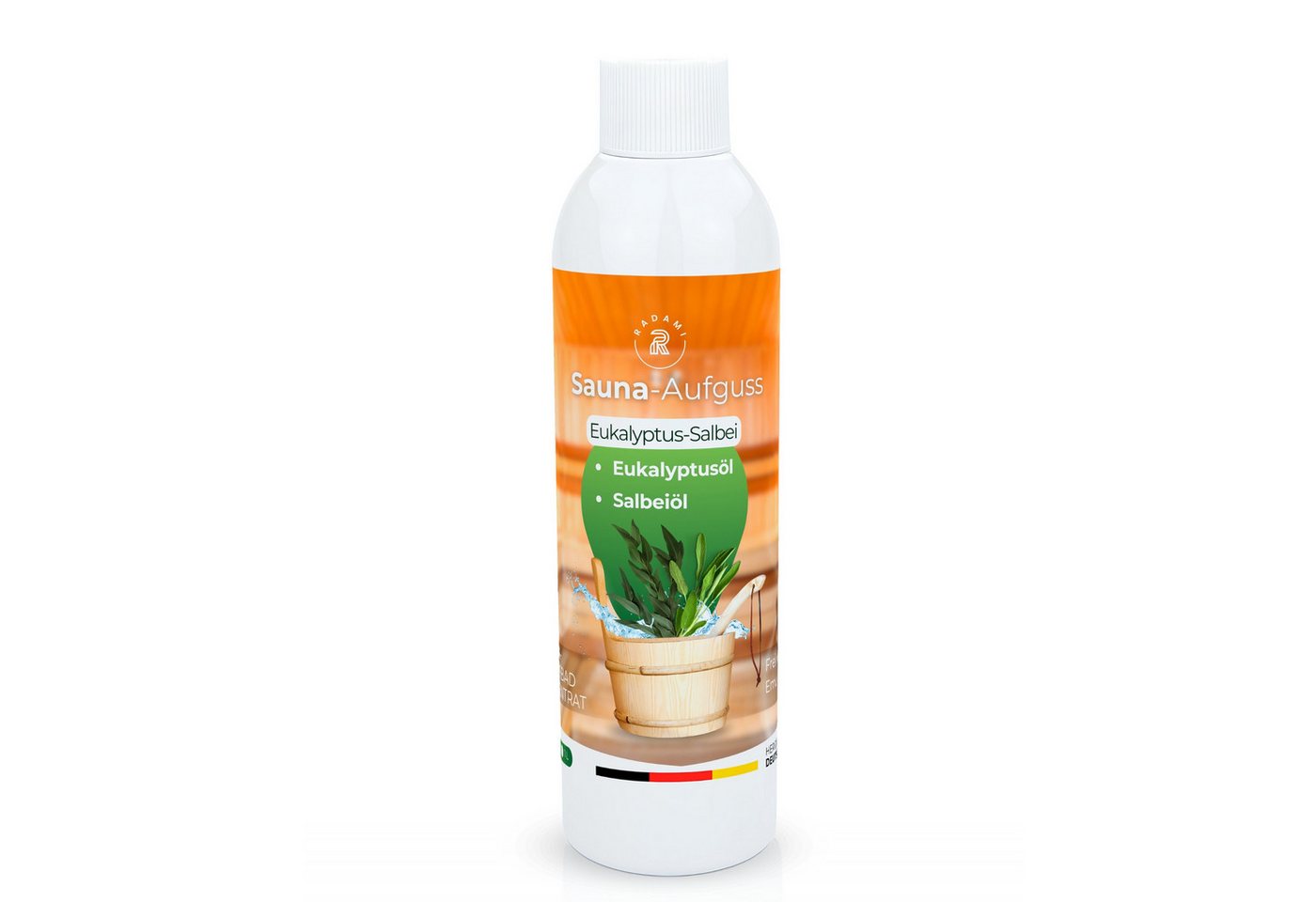 Thumbnail - Radami Aufgusskonzentrat Saunaduft Saunaaufguss Sauna Duft Aufguss Eukalyptus Salbei 250ml, 250 ml