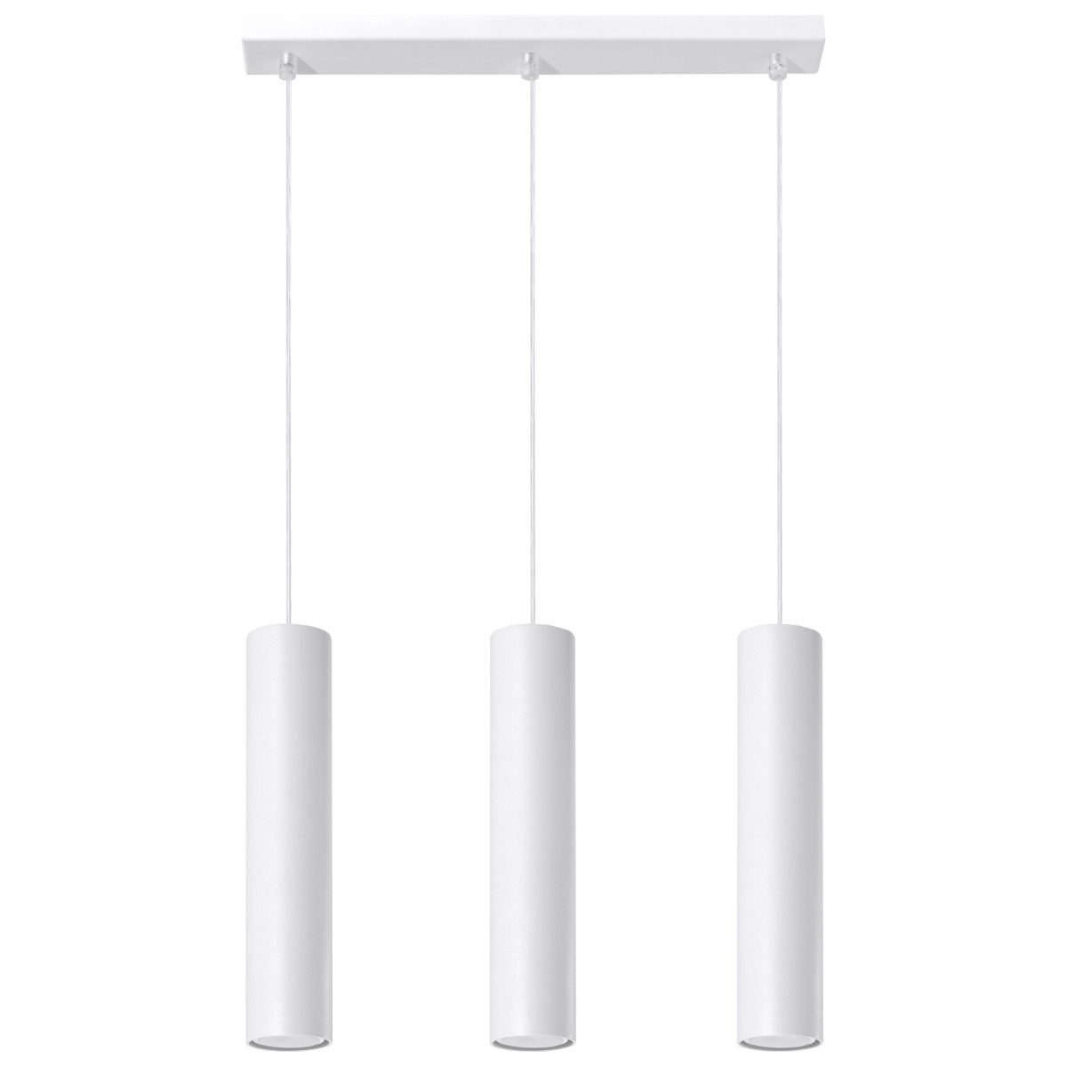 möbelvita Hängeleuchte Hängeleuchte KILX 3L weiß, Riemenverstellung, NEIN